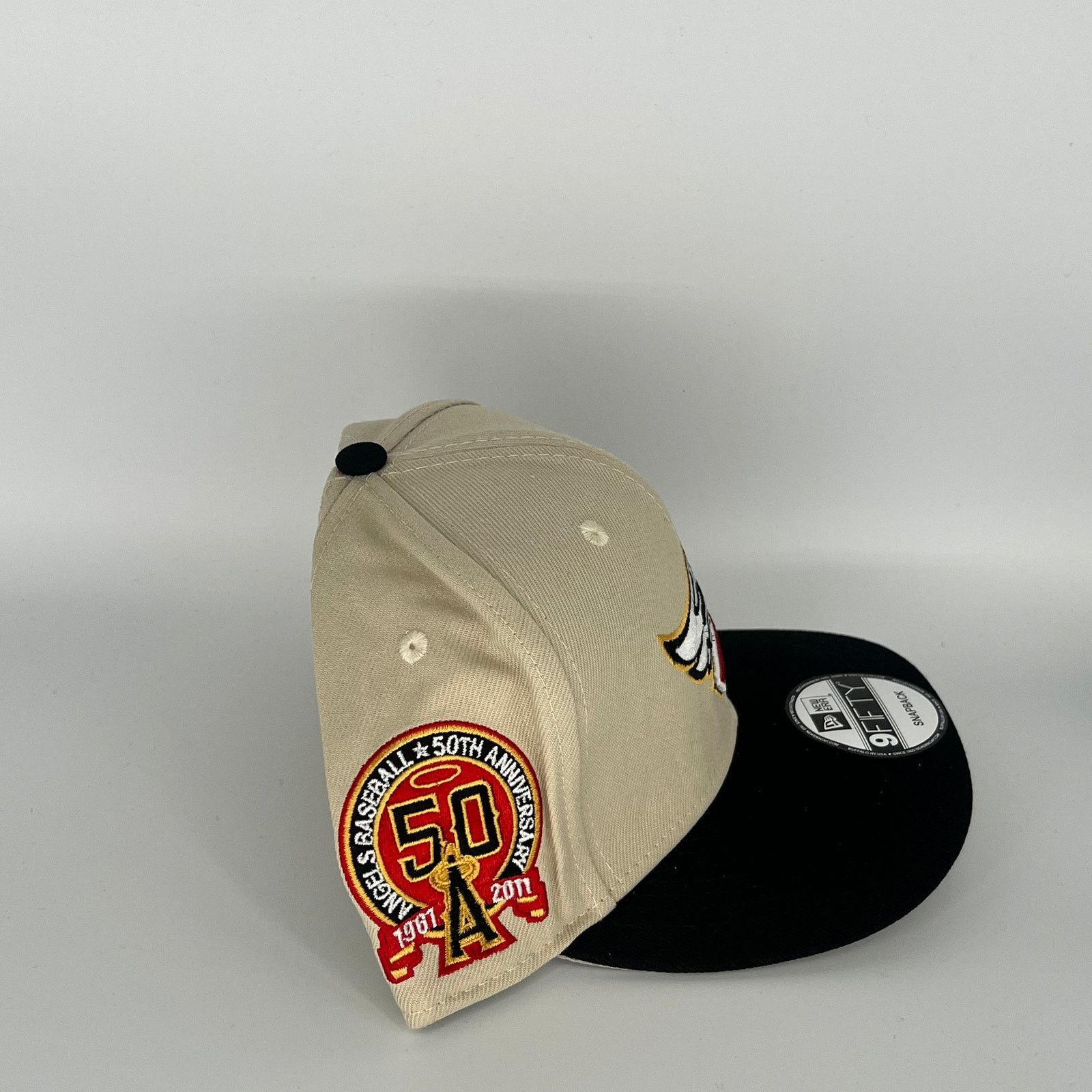 New Era Khaki Black Los Angeles Angels Baseball 50TH Anniversary Size ONE SIZE - 3 Thumbnail
