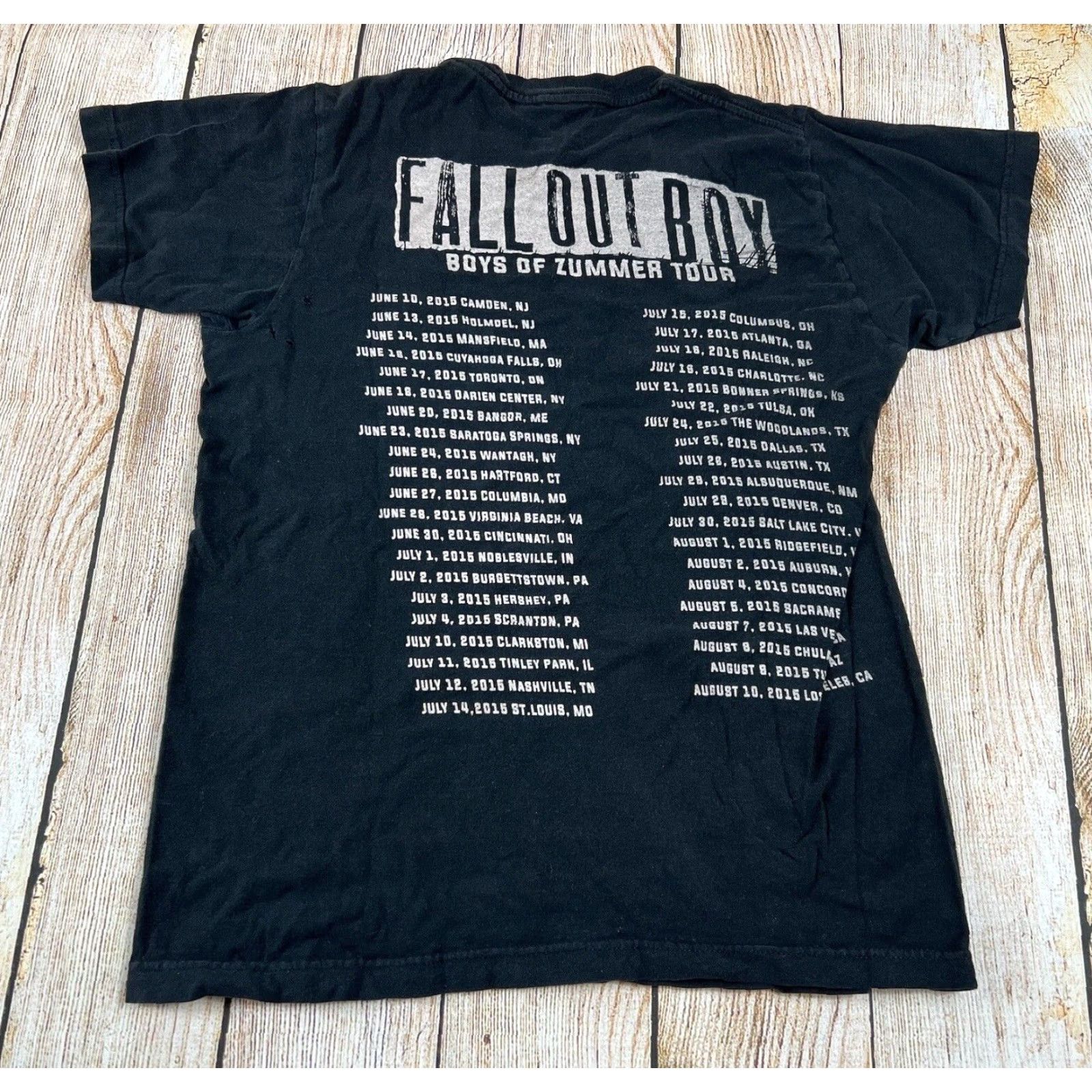 Tultex Fall Out Boy Band Tour Shirt Black Size Small Boys Of Zummer Shirt Size US S / EU 44-46 / 1 - 6 Thumbnail