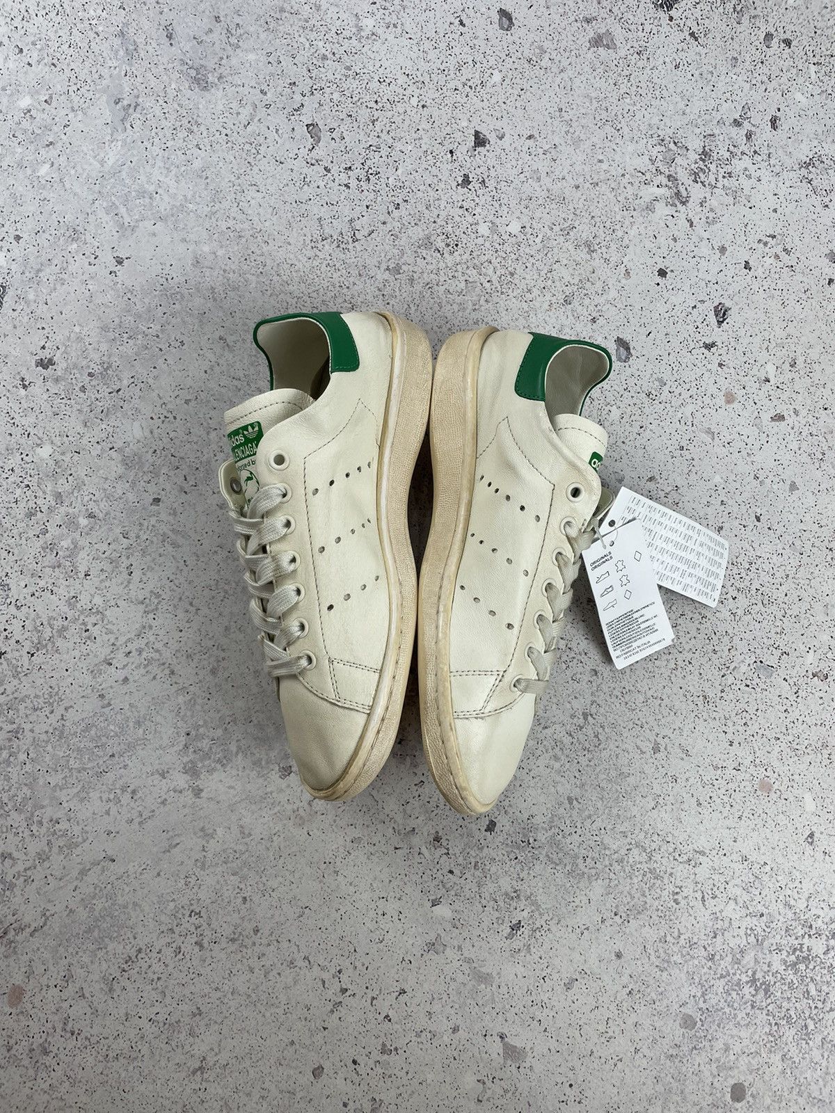 Adidas × Balenciaga Balenciaga x Adidas Women’s Stan Smith Worn Out Off White Size US 8 / IT 38 - 7 Thumbnail