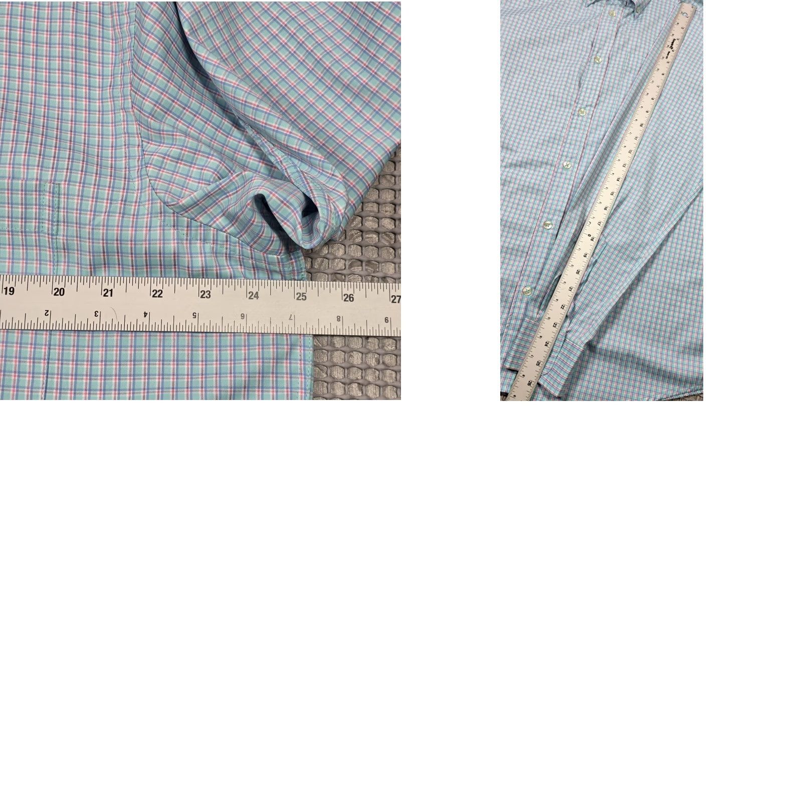 Vintage Turtleson Shirt Mens Tattersall Blue Pink Button Up Long Sleeve Performance Casu al Size US L / EU 52-54 / 3 - 9 Thumbnail