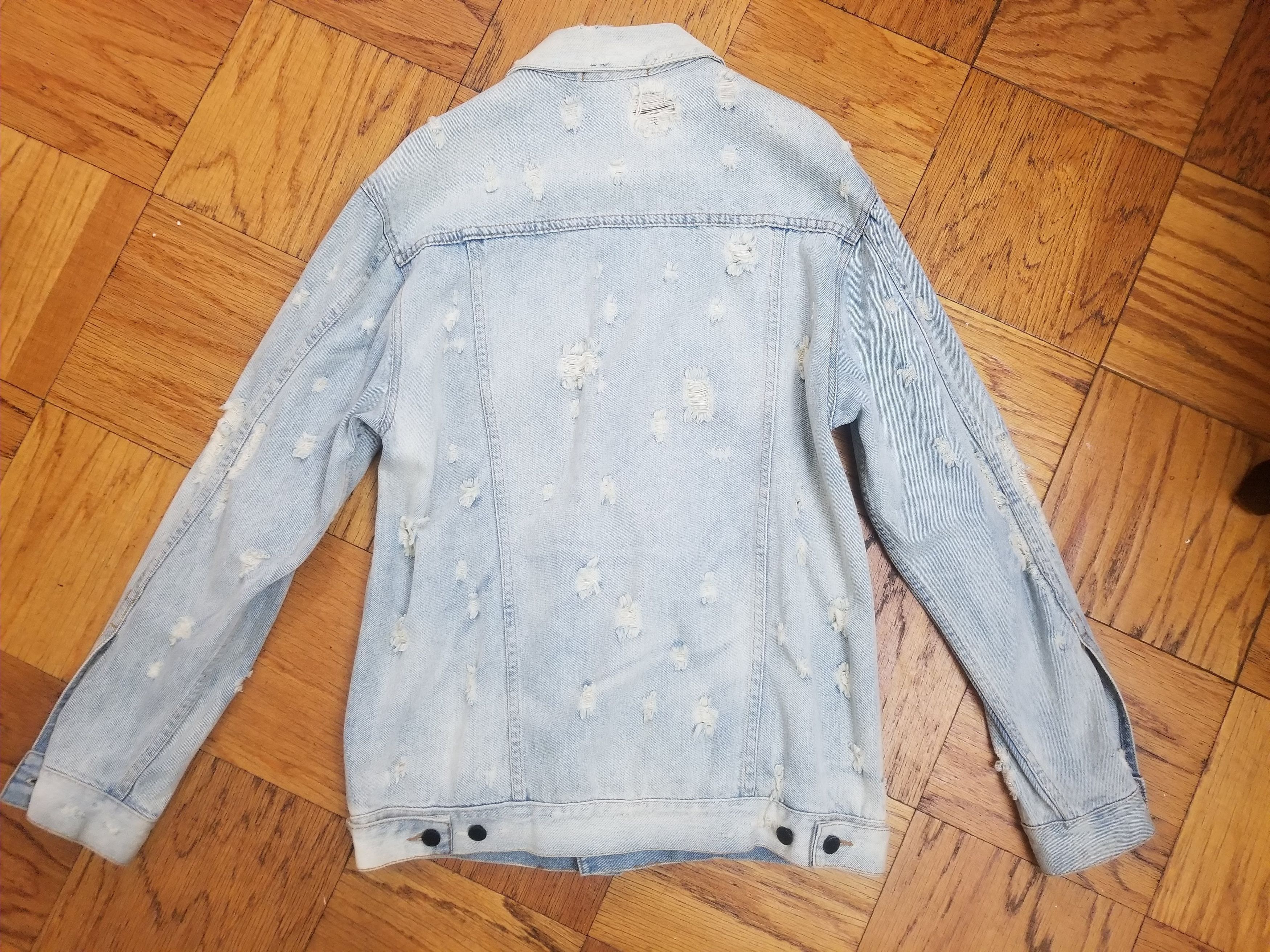 Alexander Wang Denim Alexander Wang Daze scratch oversized denim Jacket Size US L / EU 52-54 / 3 - 4 Thumbnail
