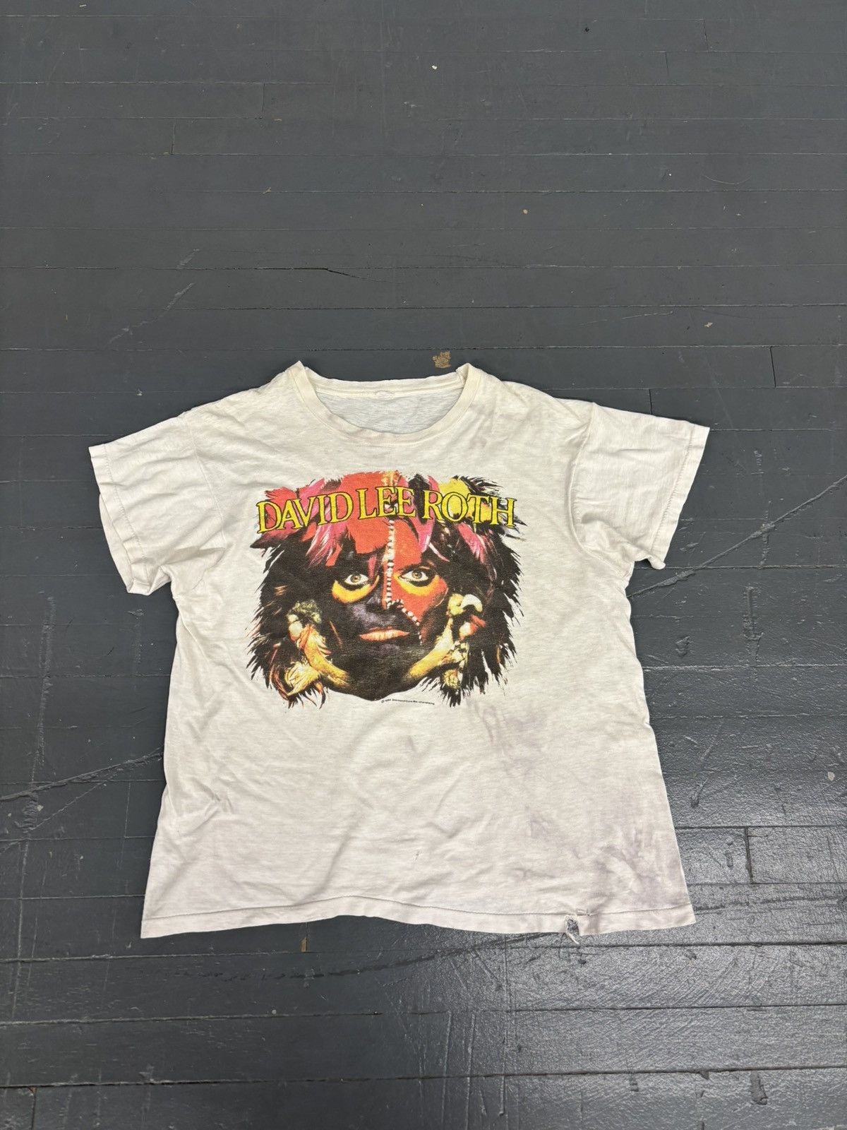 Band Tees × Vintage Vintage 1986 David Lee Roth World Tour tee Size US L / EU 52-54 / 3 - 1 Thumbnail