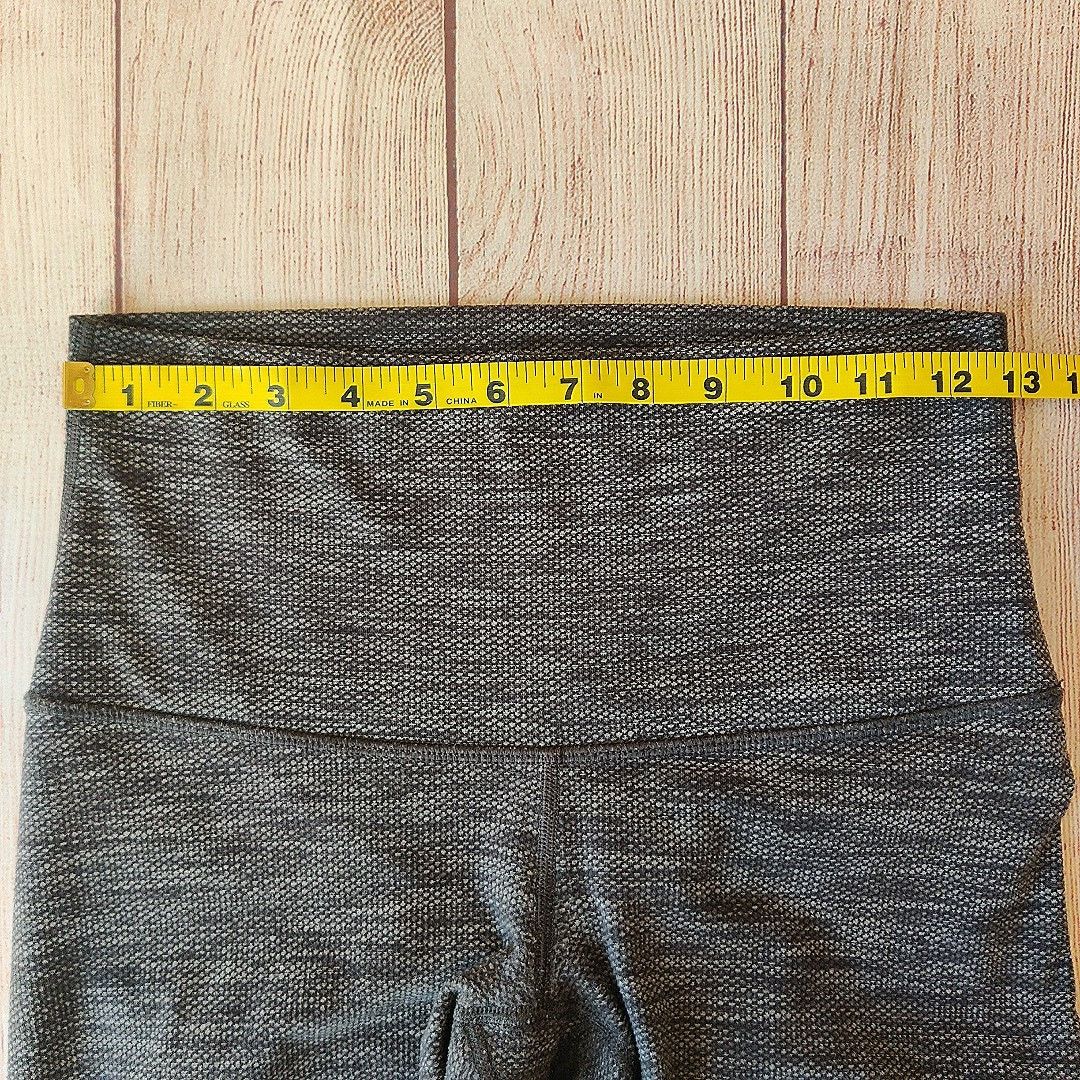 Lululemon Wunder Under Pant Diamond Jacquard Space Dye Black Slate Size 28" / US 6 / IT 42 - 4 Thumbnail