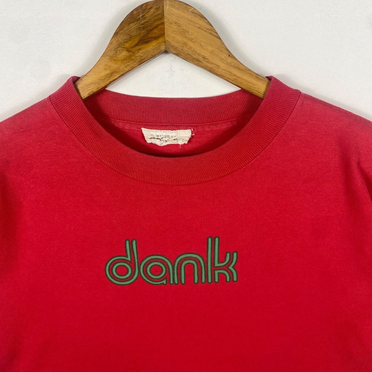 Vintage Vintage 90's DANK Streetwear Techno Style Graphic Tee Shirt Size US S / EU 44-46 / 1 - 2 Thumbnail
