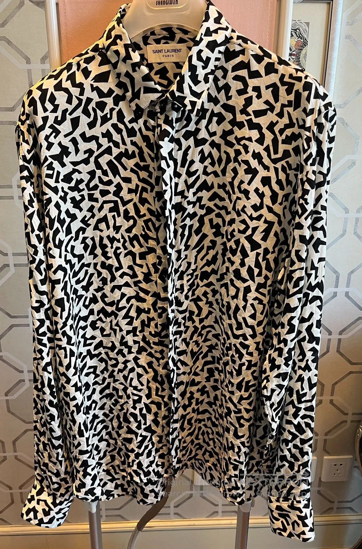 Saint Laurent Paris Saint Laurent 22FW Classic Silk Shirt. Size US M / EU 48-50 / 2 - 9 Thumbnail