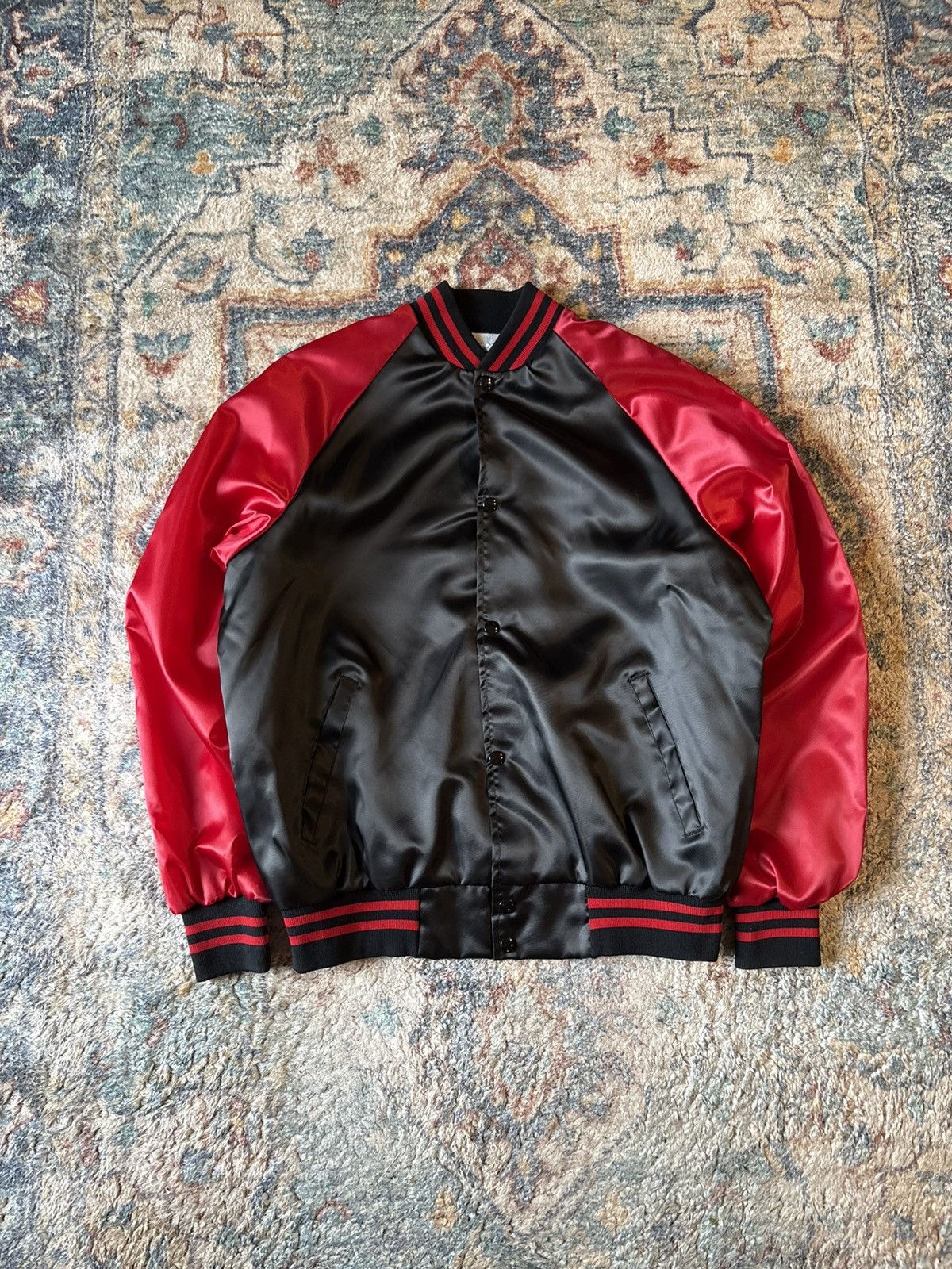 Vintage Vintage 80s The Red Dog Saloon Alaska Satin Jacket Size XL Size US XL / EU 56 / 4 - 2 Thumbnail