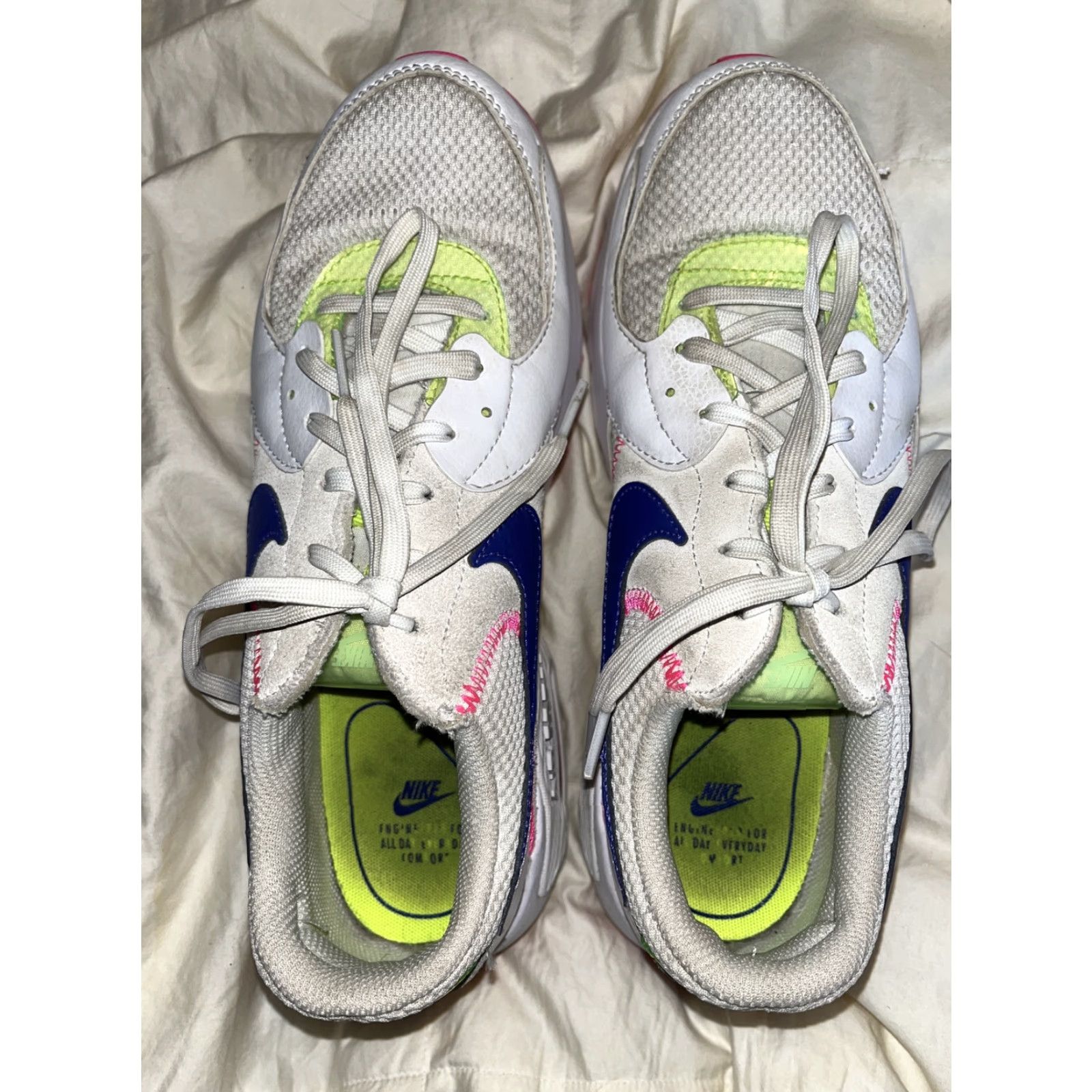 Nike Nike Air Max Excee Women’s Running Shoes White Blue DD2955-100 Low Top Lace Up Size M / US 6-8 / IT 42-44 - 5 Thumbnail