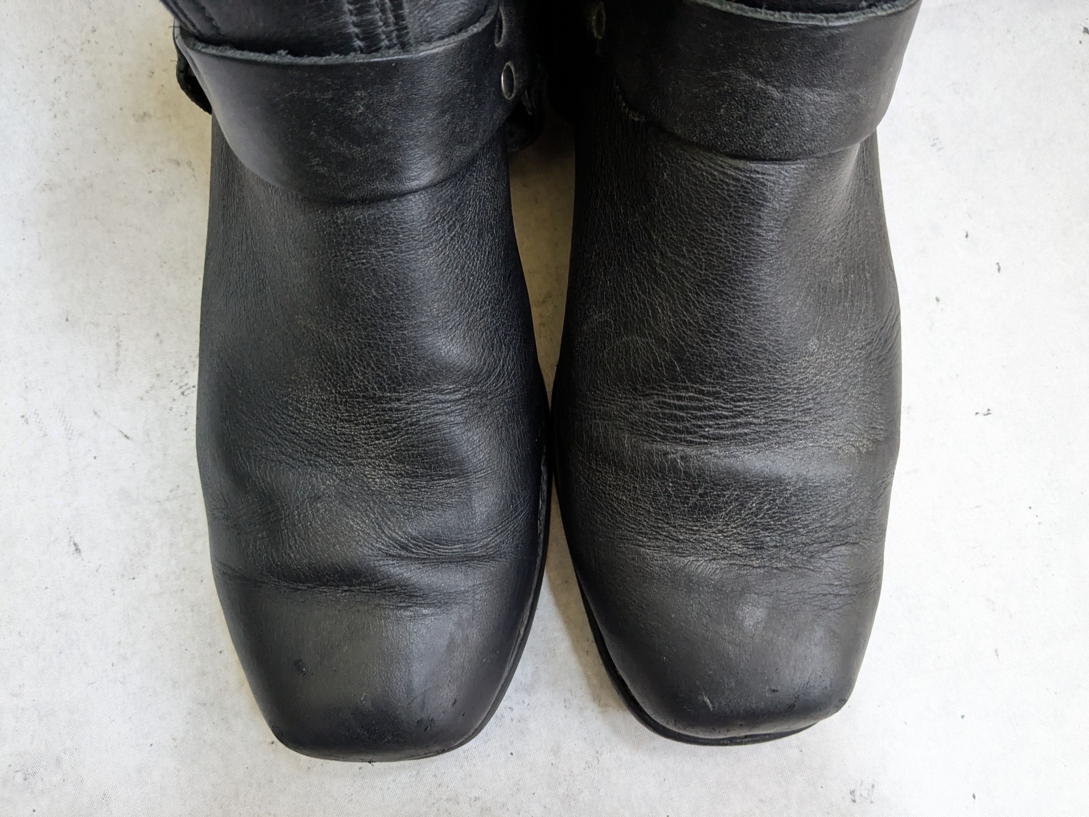 Frye Frye Harness Boots Black Leather 13 M Leather Buckle Size US 13 / EU 46 - 2 Thumbnail