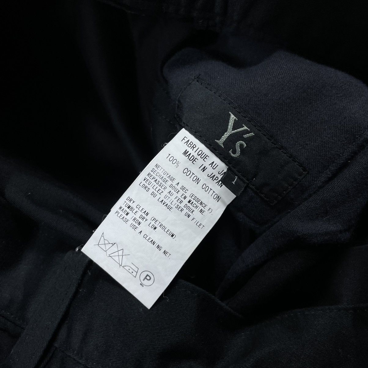 Yohji Yamamoto Y’s YOHJI YAMAMOTO BLACK STRAIGHT CUT PANTS Size US 30 / EU 46 - 4 Thumbnail