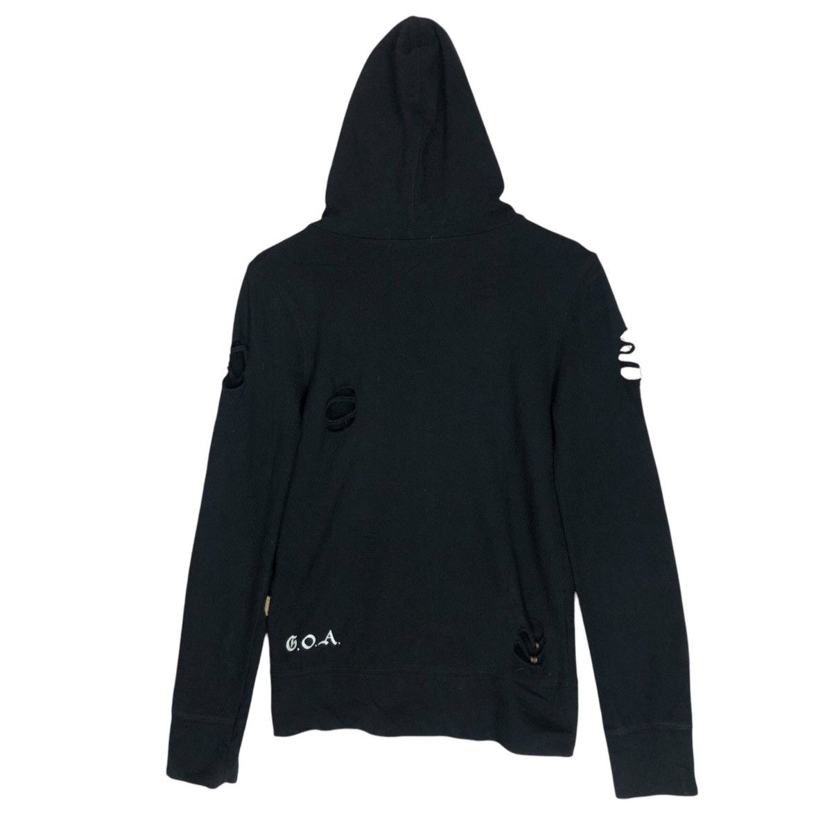 If Six Was Nine × Japanese Brand Vintage G.O.A Distressed Design Hooded Sweater Size XS / US 0-2 / IT 36-38 - 9 Thumbnail