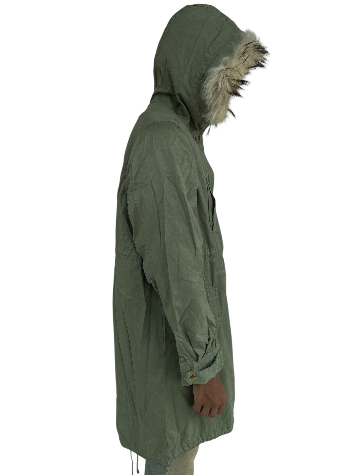 Japanese Brand 2000s Index - Fur Raccoon Hoodie Cargo Jacket Size US L / EU 52-54 / 3 - 2 Thumbnail