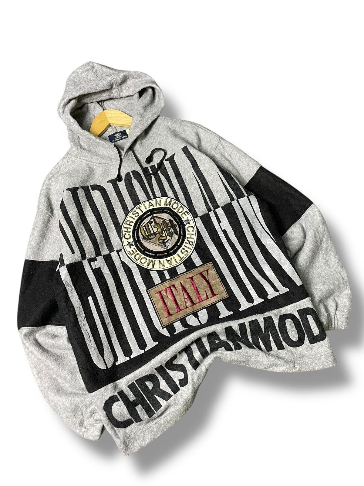 Japanese Brand × Vintage Christian Mode Embroidered Big Logo Hoodies (70) Size US L / EU 52-54 / 3 - 2 Thumbnail