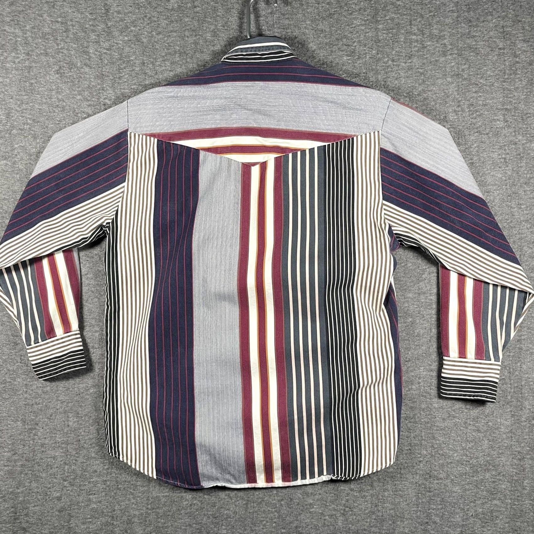 Roper VTG Roper Shirt Mens XL Button-Down Western Striped Casual Button-Up Rodeo Blue Multicolor Pocketed Long Sleeve Size US XL / EU 56 / 4 - 3 Thumbnail