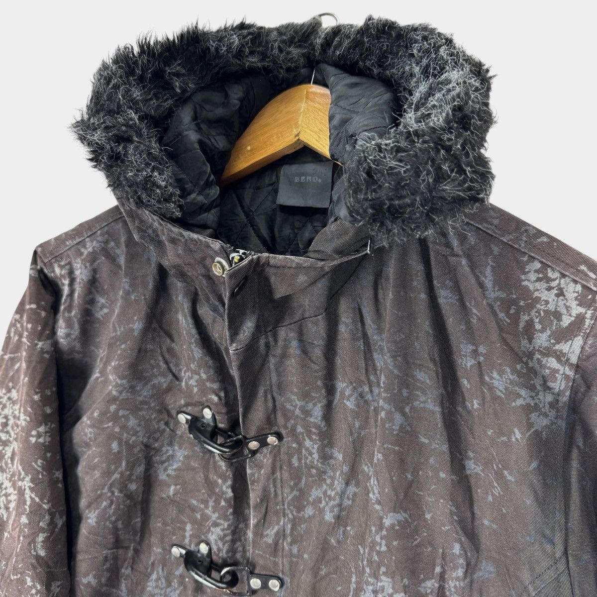 If Six Was Nine 🌟BENO JAPAN FUR HOODIE SPLASH JACKET Size US M / EU 48-50 / 2 - 5 Thumbnail