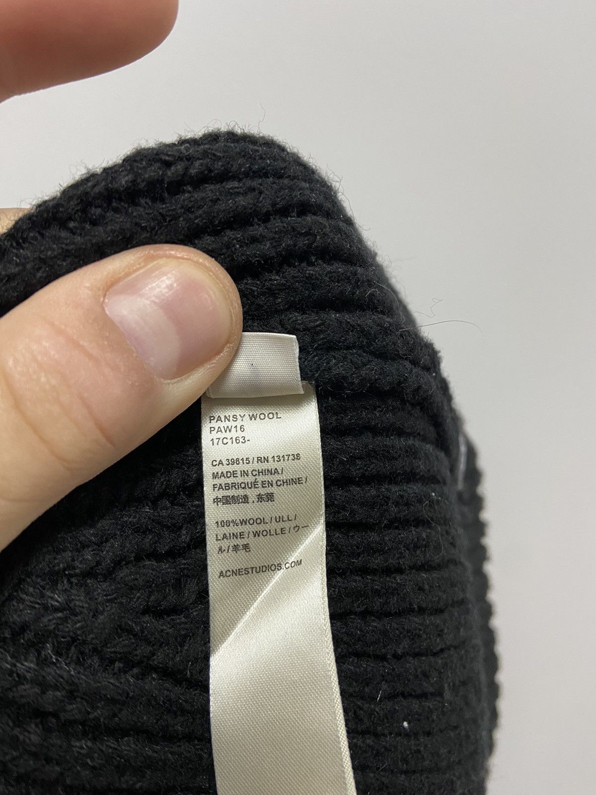 Acne Studios Acne Studios Hat Knitted Vintage Box Logo Face Wool Size ONE SIZE - 7 Thumbnail