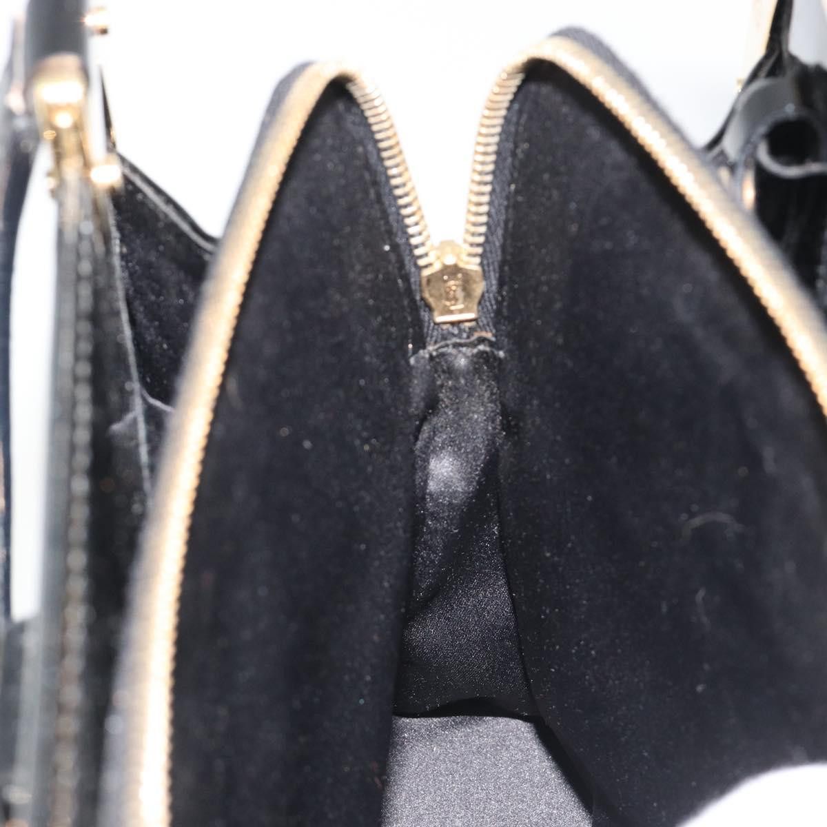 Saint Laurent Paris SAINT LAURENT Hand Bag Patent Leather Black Gold Auth Size ONE SIZE - 23 Thumbnail