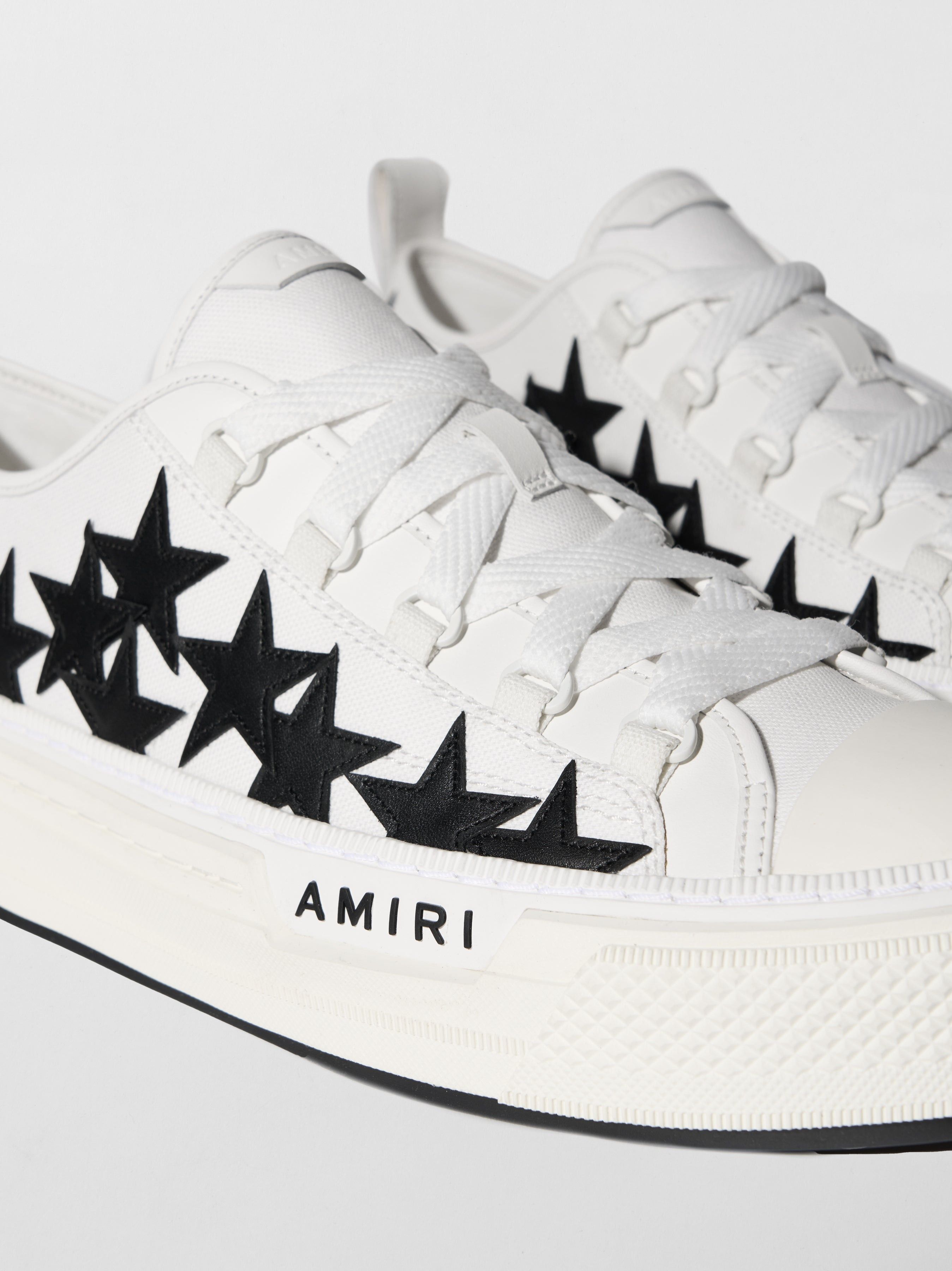 Amiri o1s1wg110925 Dup / Stars Court Low-Top Sneakers White/Black Size US 12 / EU 45 - 5 Thumbnail