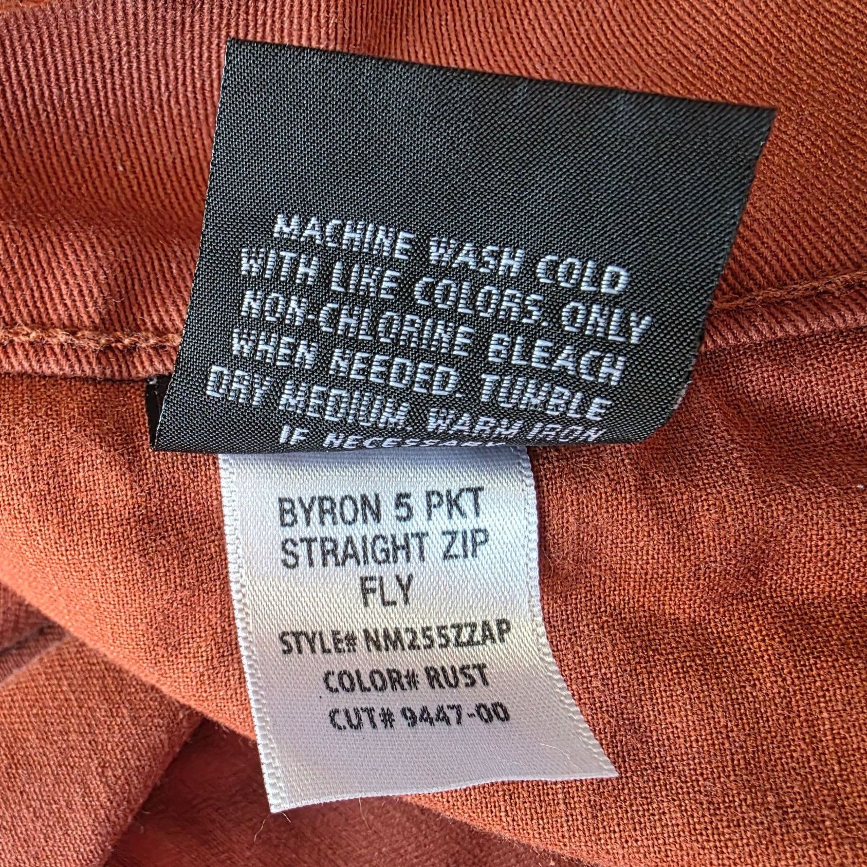 Hudson Hudson Mens 34 Jeans Byron 5 pocket Straight Rust Burnt Oran Size US 34 / EU 50 - 8 Thumbnail