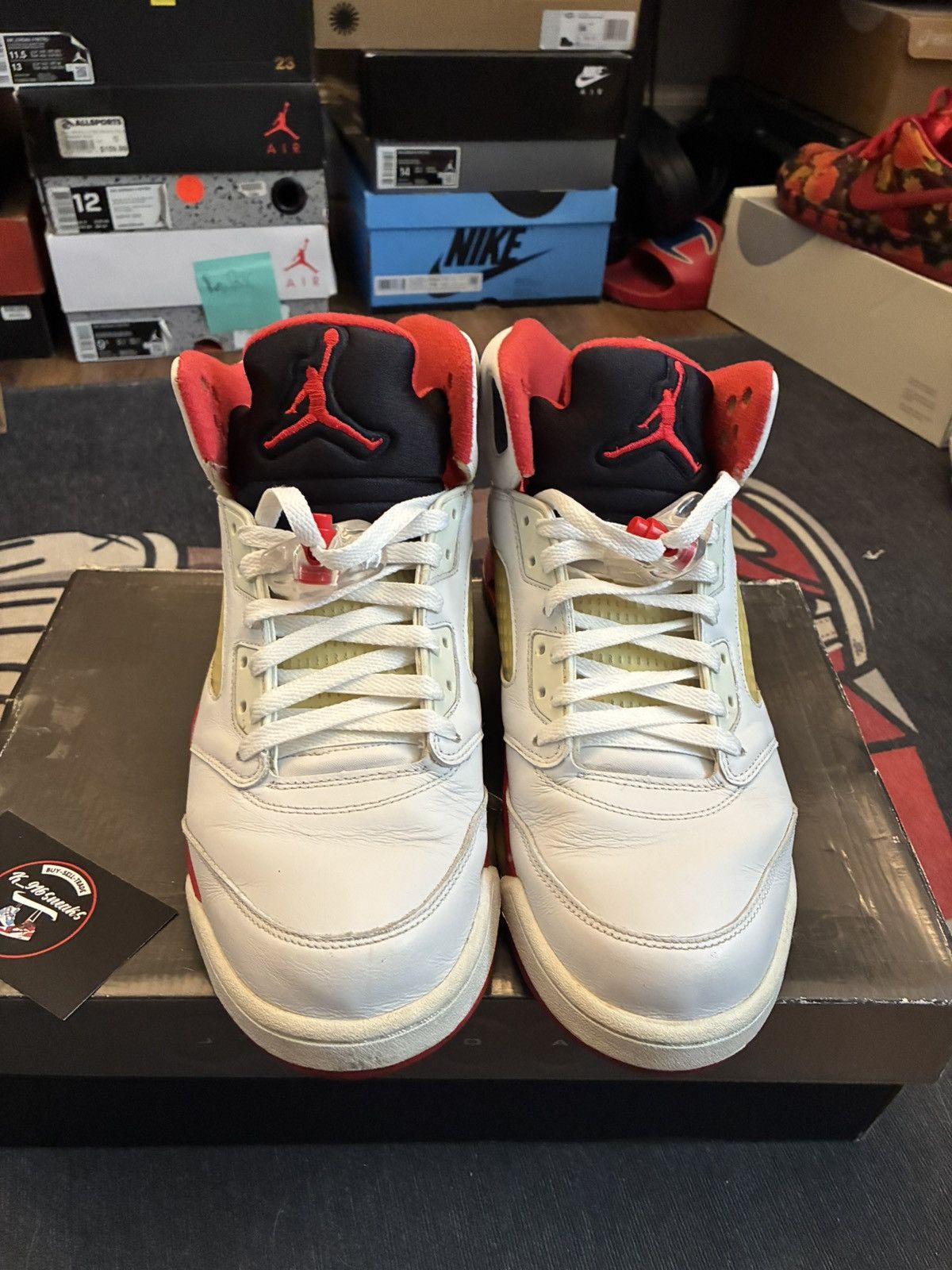 Jordan Brand Jordan 5 fire red 2006 Size US 11.5 / EU 44-45 - 4 Thumbnail