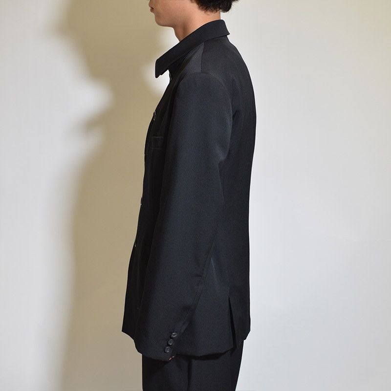 Yohji Yamamoto Yohji Yamamoto Pour Homme HOOK COLLAR 5 SINGLE JACKET BLAZER Size US L / EU 52-54 / 3 - 3 Thumbnail
