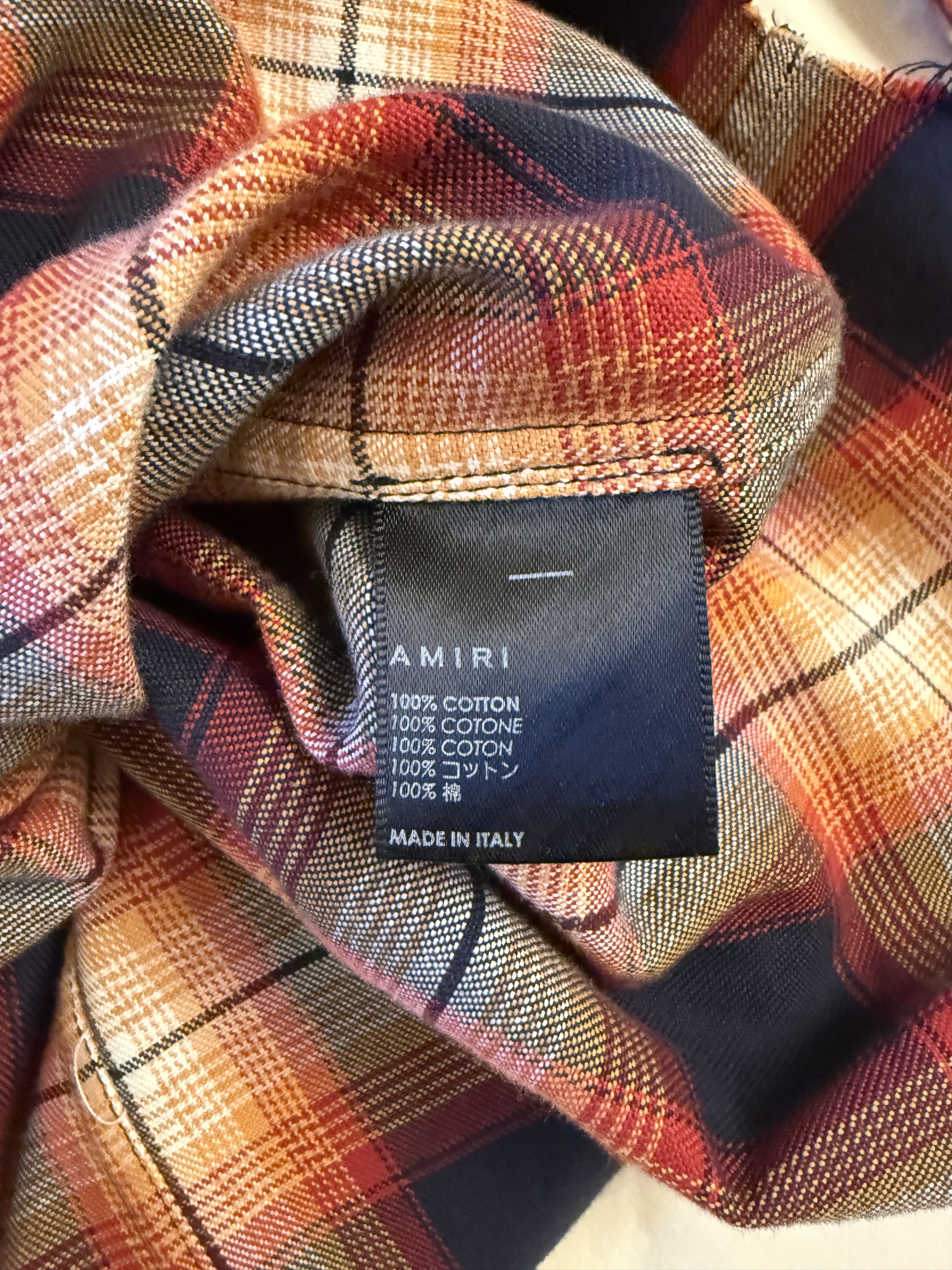 Amiri Amiri Core Leather Logo Flannel Size US M / EU 48-50 / 2 - 10 Thumbnail