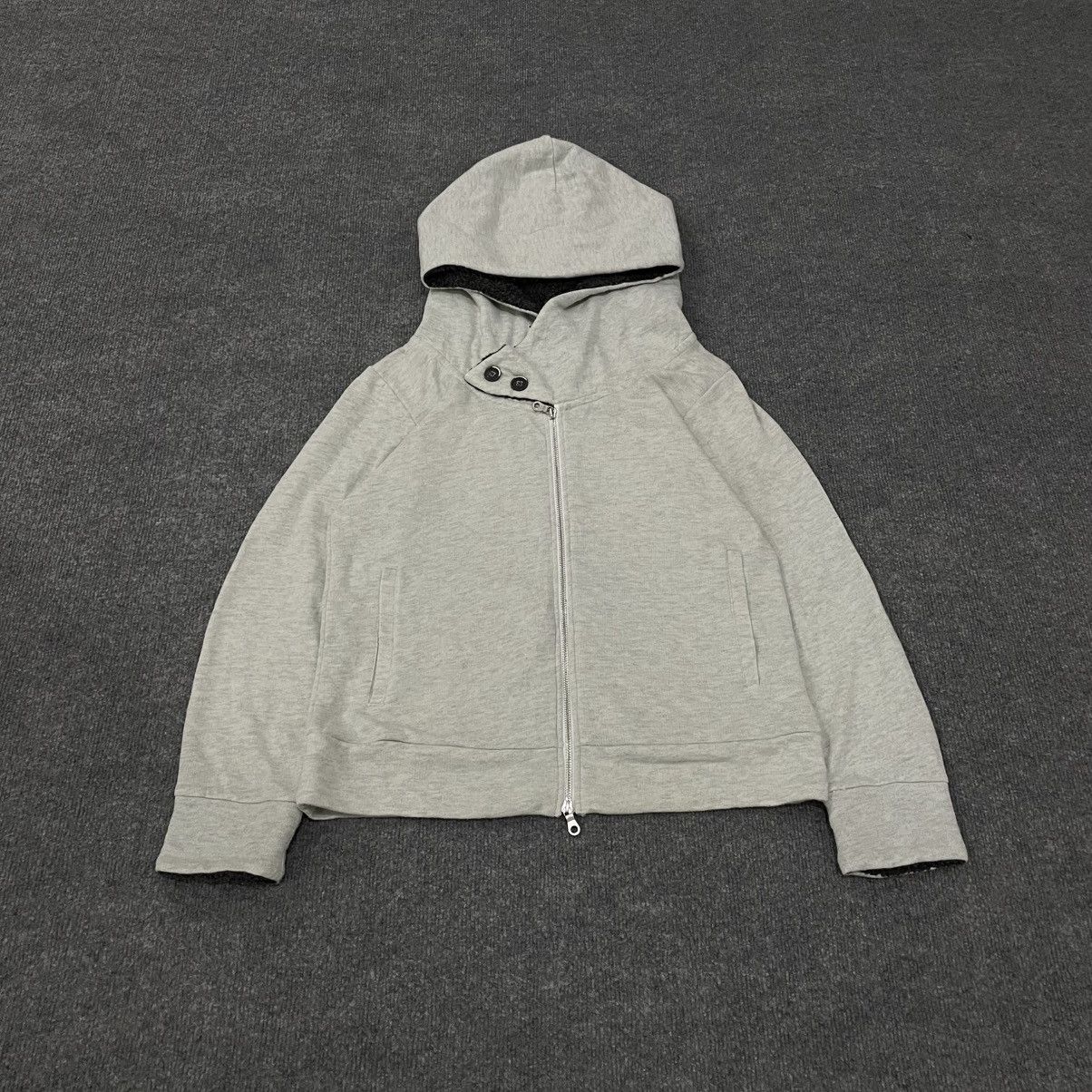 PPFM SOLD PPFM Fleece Lined Hoodie Jacket Asymmetrical Zip Y2K Size US M / EU 48-50 / 2 - 2 Thumbnail