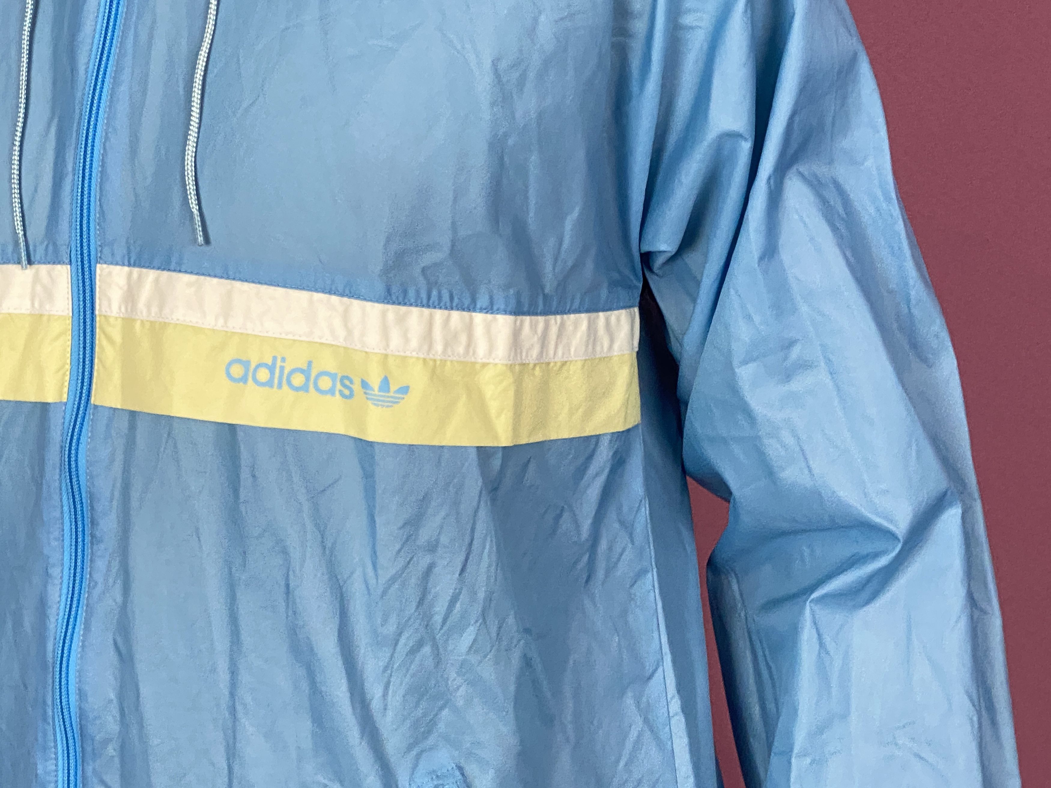 Adidas × Vintage 90s Adidas Vintage Men's Rain Jacket - S Raincoat Size US S / EU 44-46 / 1 - 3 Thumbnail