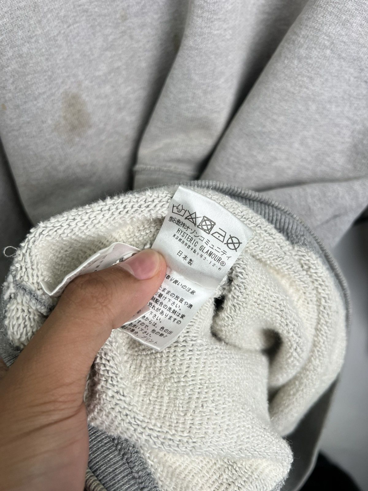 Hysteric Glamour Hysteric Glamour Heavy Cotton Distress Hoodie Size US L / EU 52-54 / 3 - 6 Thumbnail