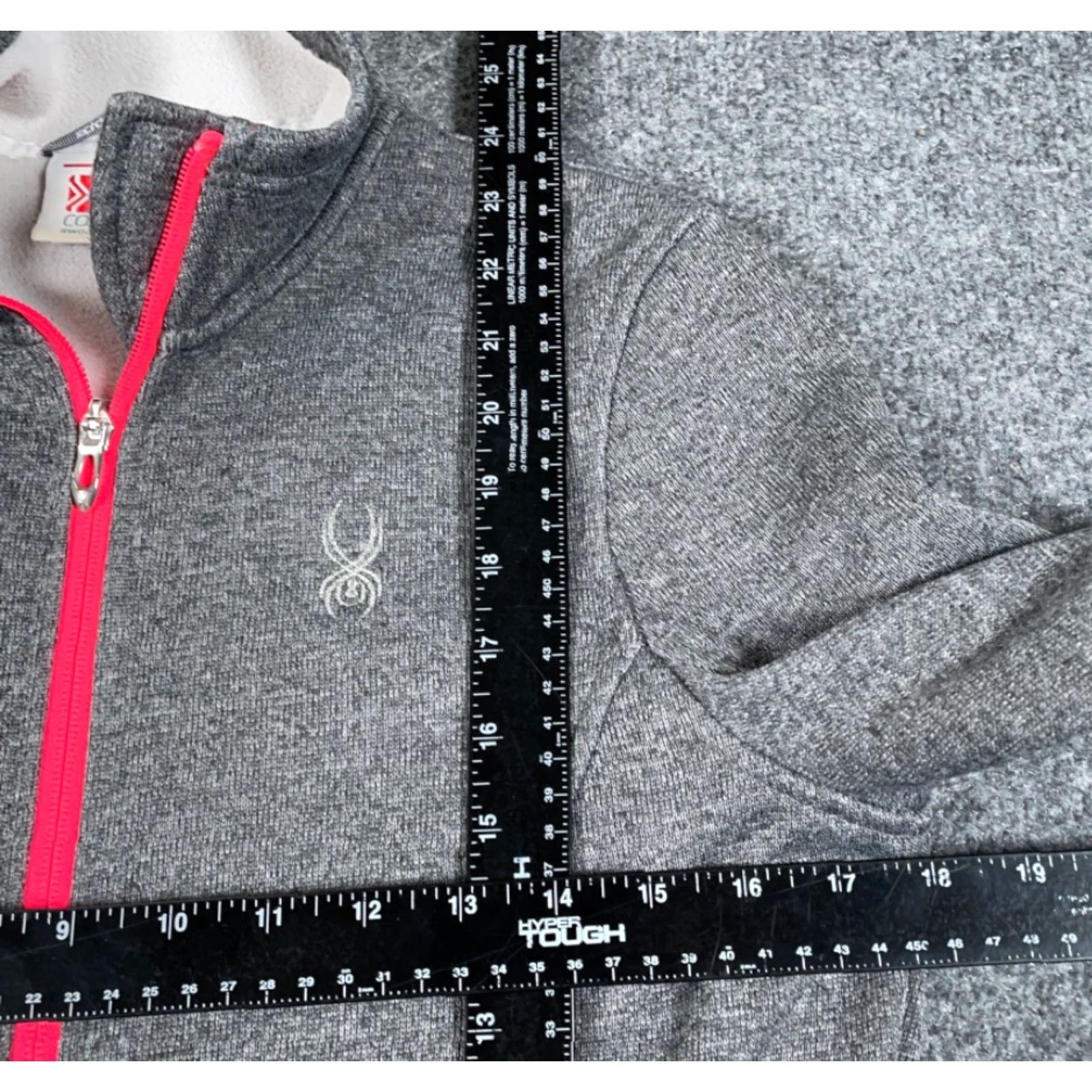 Spyder Spyder Jacket Women's Medium Gray Pink Stand Collar Zip Pocket Core Sweater Size M / US 6-8 / IT 42-44 - 5 Thumbnail