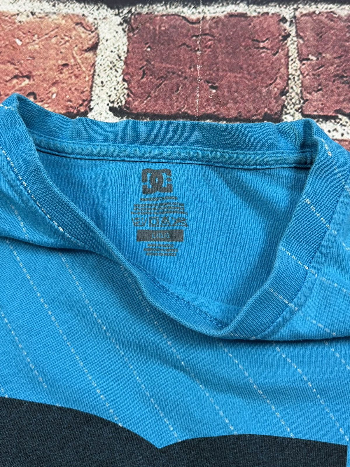 DC DC Shoes Skateboarding Logo Graphic Cyber Grunge T-Shirt Size US L / EU 52-54 / 3 - 6 Thumbnail