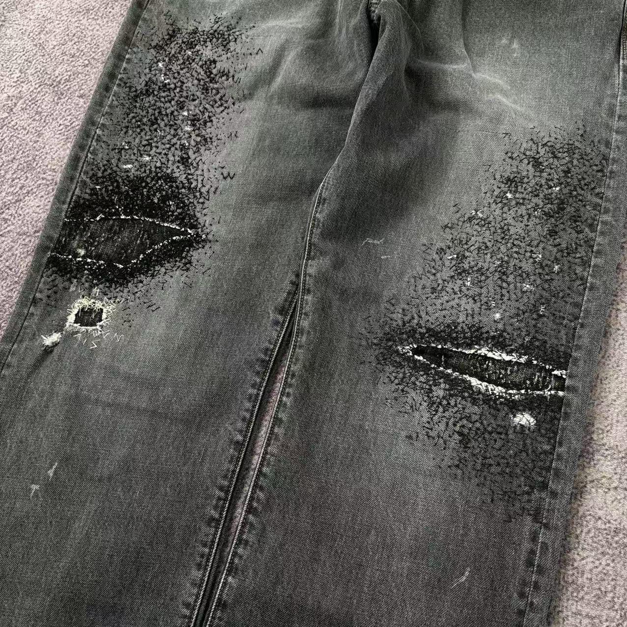 Kapital Kapital 14oz 5p Monkey Cisco Distressed Denim Jeans *size 36 Size US 36 / EU 52 - 3 Thumbnail