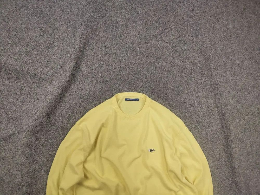 Japanese Brand Neithers Japan Design lemon Yellow Crew neck Jumper logo Size US XL / EU 56 / 4 - 1 Thumbnail