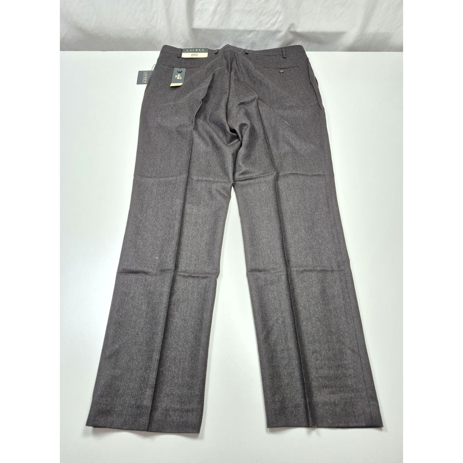 Ralph Lauren VINTAGE Lauren Ralph Lauren Dress Pants Mens 40x34 Brown Wool Pleated Classic NWT Size US 40 / EU 56 - 5 Thumbnail