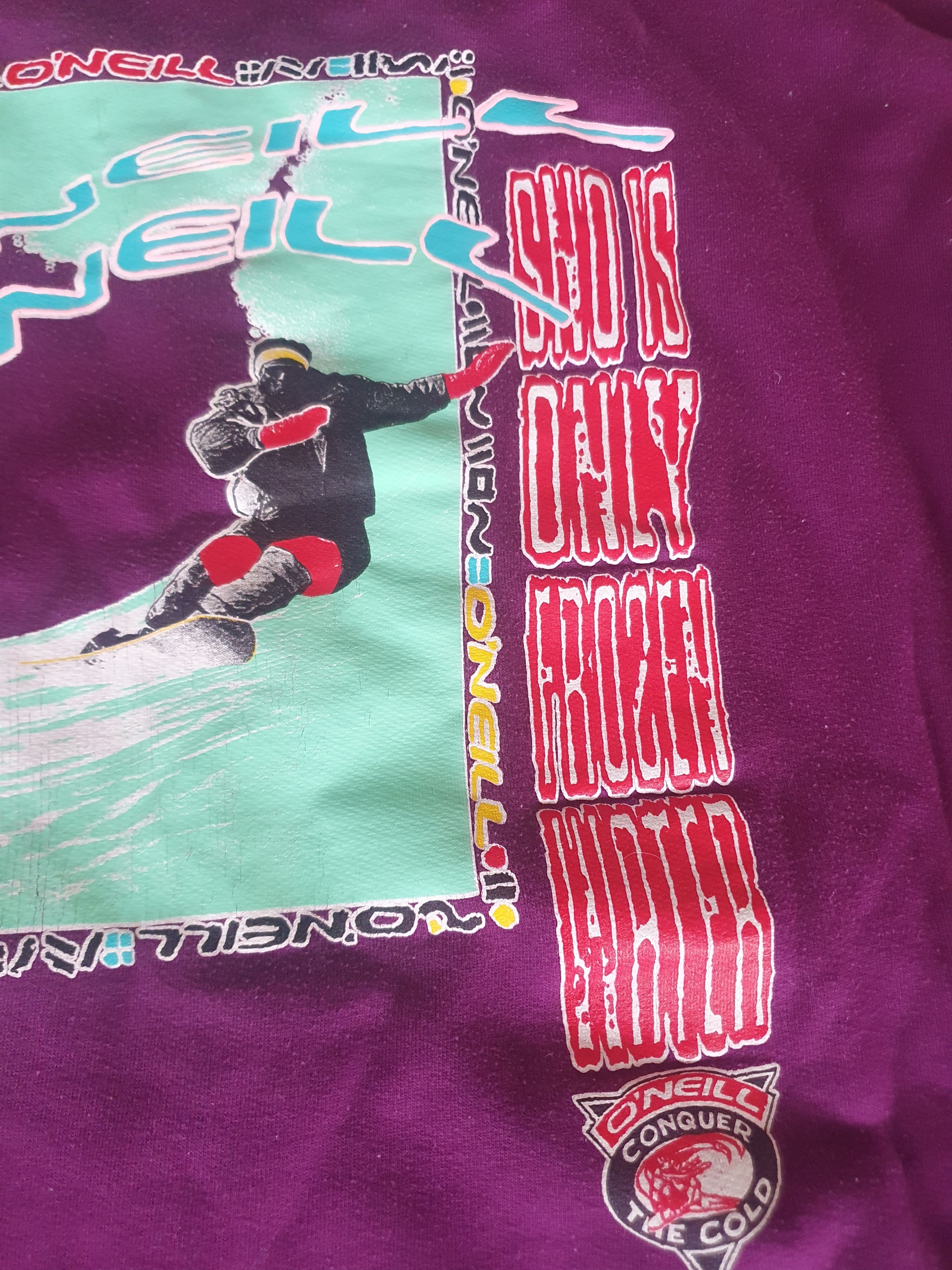O'Neill O'neill Sno Is Only Frozen Water Vtg Sweatshirt sz L Size US L / EU 52-54 / 3 - 13 Thumbnail