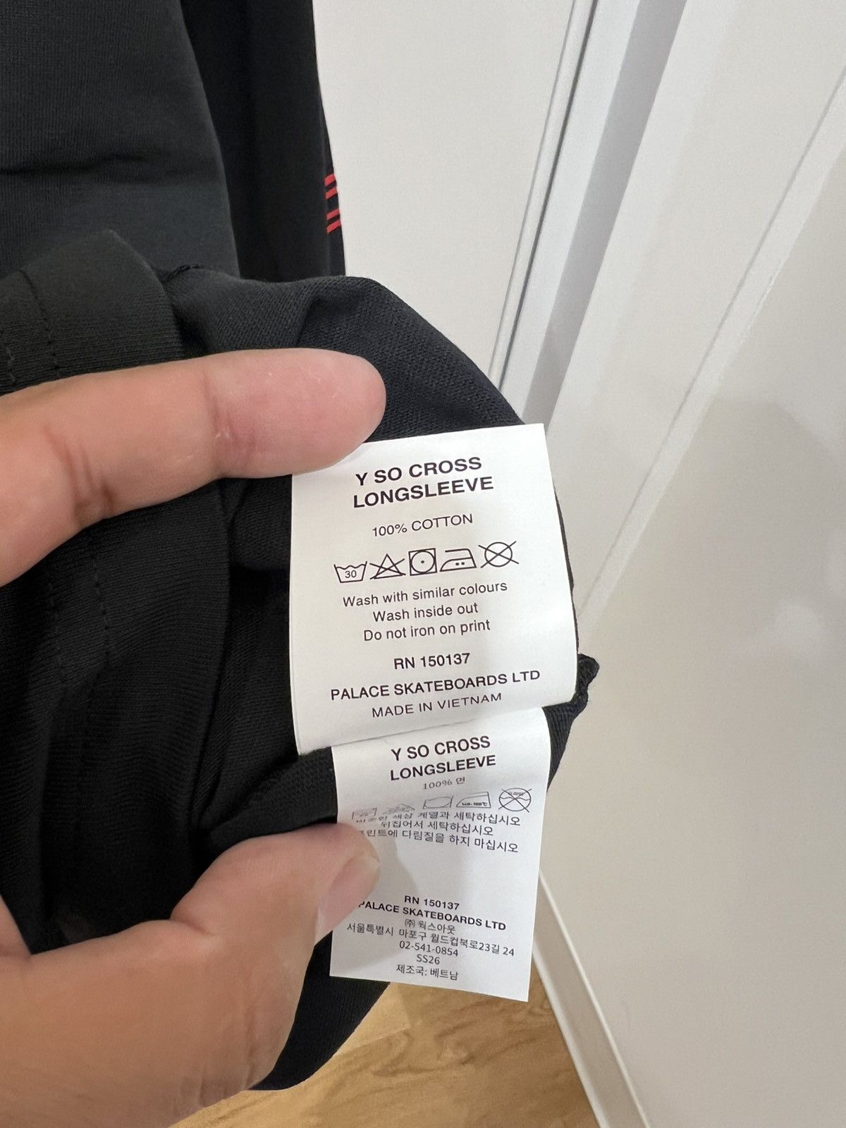 Palace Palace Y So Cross Longsleeve Black Size Medium READY TO SHIP Size US M / EU 48-50 / 2 - 5 Thumbnail