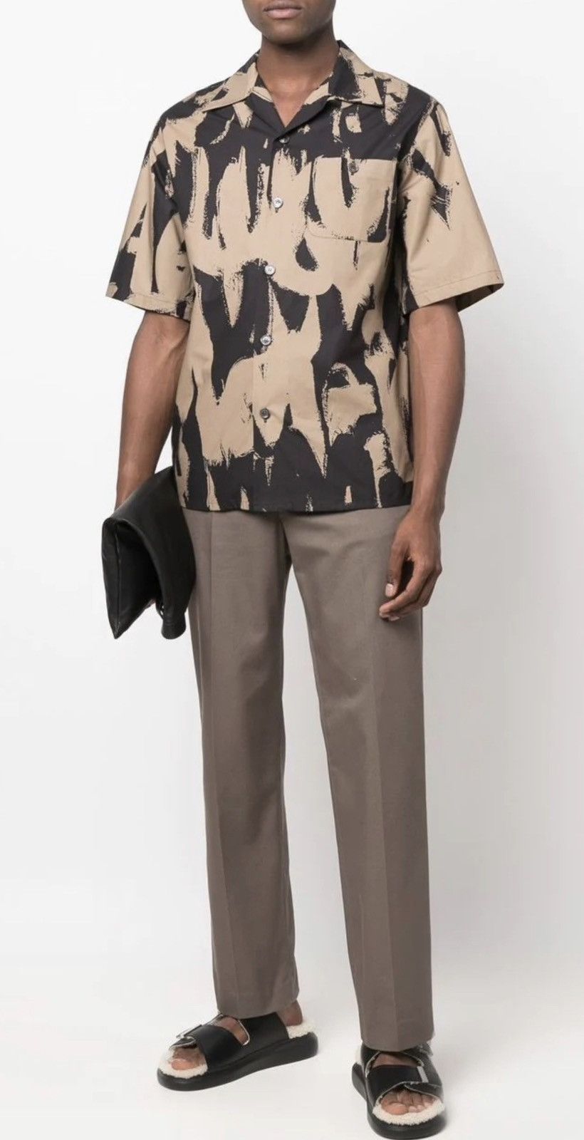 Alexander McQueen Graffiti logo print short sleeve shirt size 15++ Size US M / EU 48-50 / 2 - 2 Thumbnail