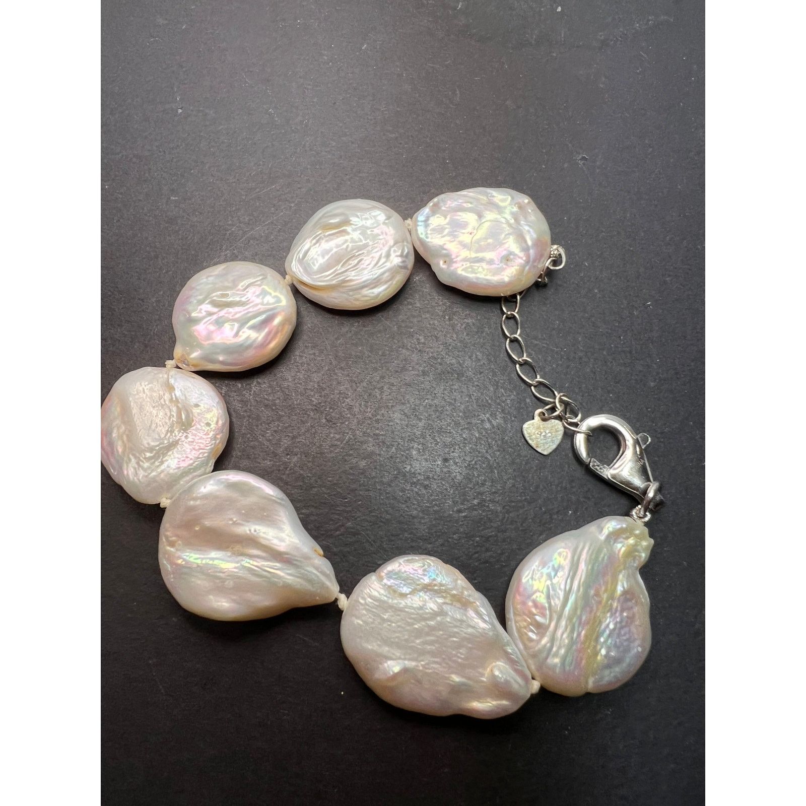 Other Cultured coin pearls bracelet with sterling silver clasp Size ONE SIZE - 11 Thumbnail