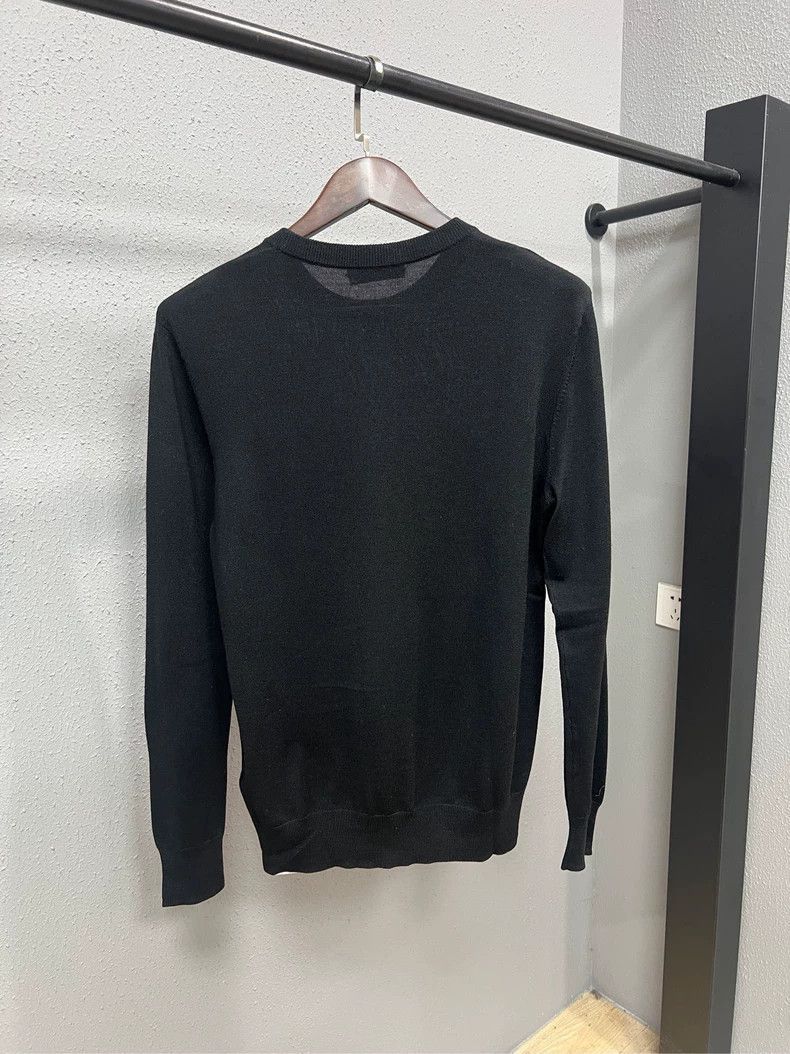Givenchy Givenchy Givenchy Logo Sweater with Leather Patch -2507 Size US M / EU 48-50 / 2 - 2 Thumbnail