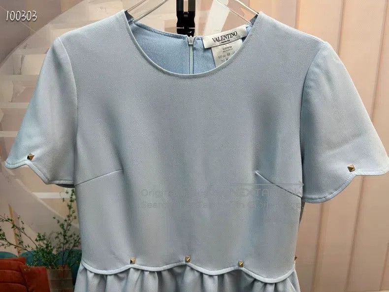 Valentino Valentino Blue slim dress Size XL / US 12-14 / IT 48-50 - 6 Thumbnail