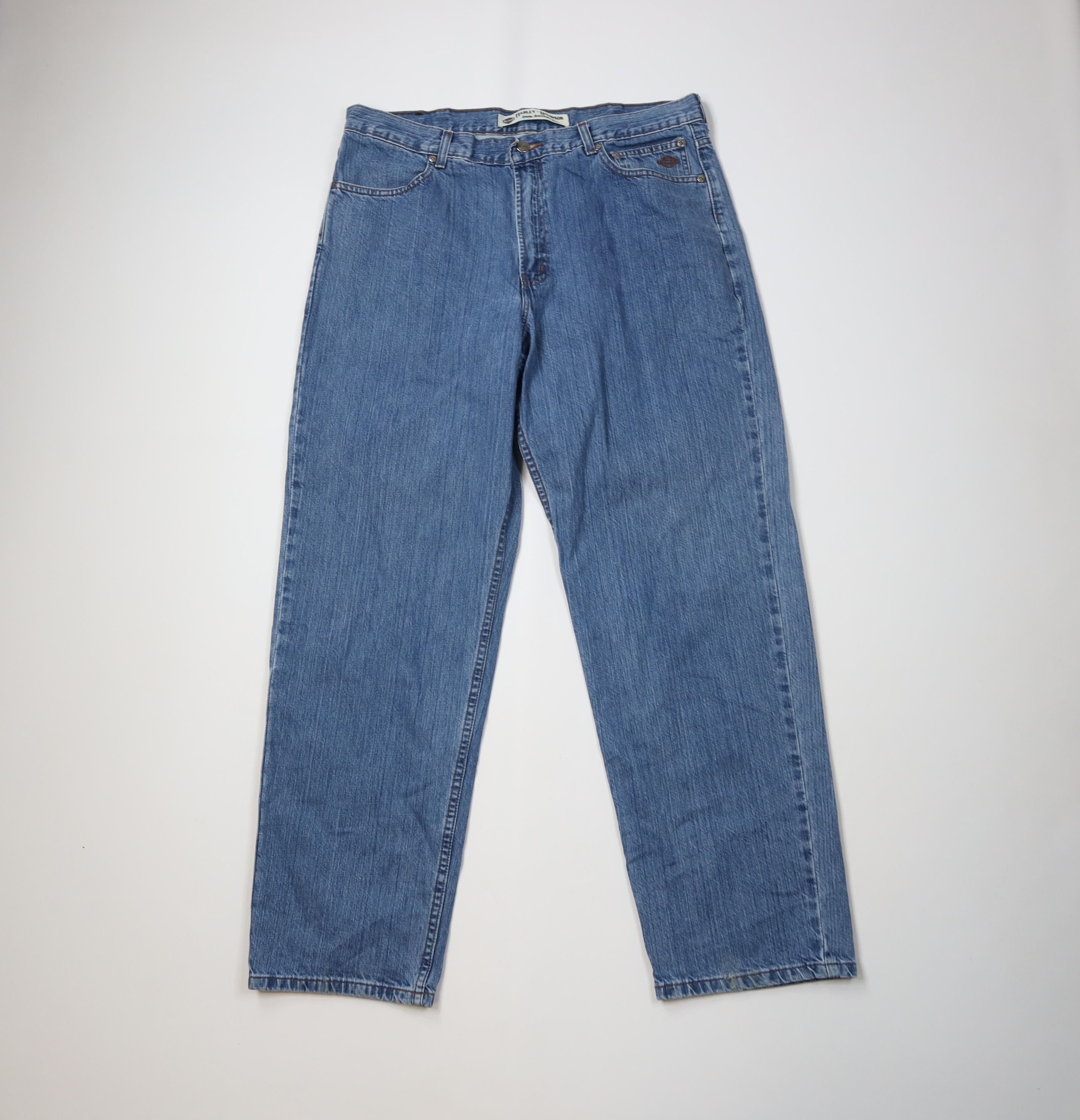 Harley Davidson Vintage Harley Davidson Motorcycles Wide Leg Denim Jeans Size US 38 / EU 54 - 1 Thumbnail