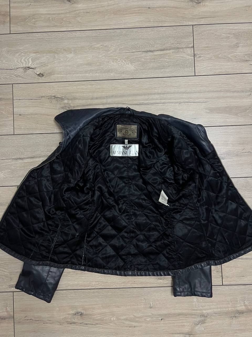 ね*む様 ARMANI JEANS leather jacket ね*む様 ARMANI JEANS leather jacket Armani Jeans Double Zip