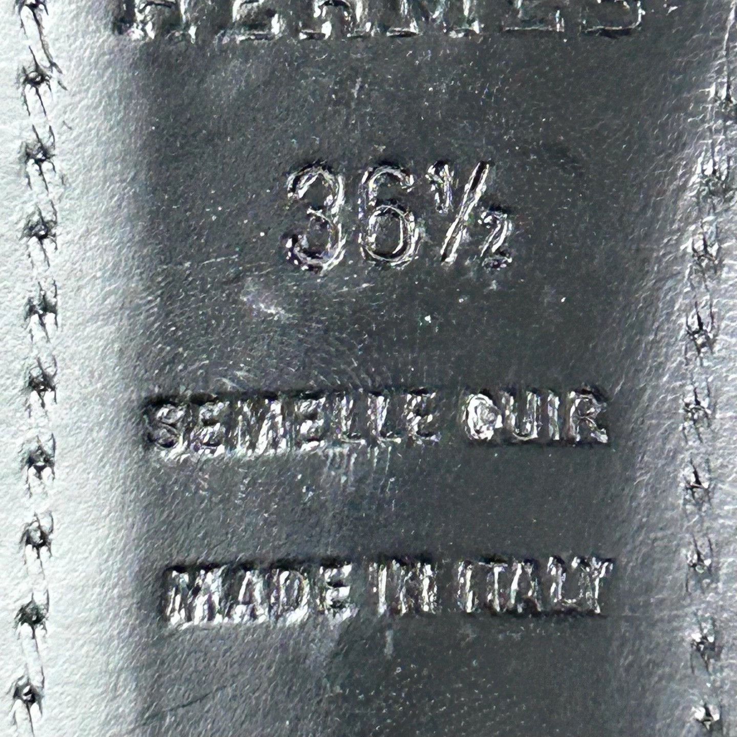 Hermes Hermes Sequin Logo Heels 35.5 Like New Size US 4.5 / IT 34.5 - 7 Thumbnail