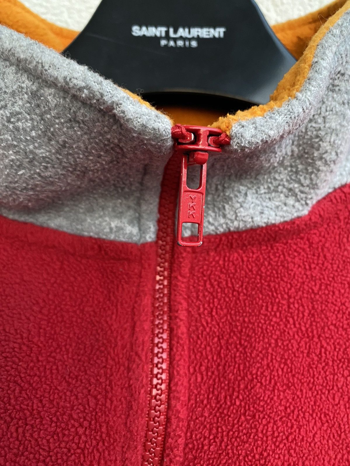 Yves Saint Laurent Fleece YSL Sweatshirt Quarter Zip Big Logo Vintage Sweater Size US XL / EU 56 / 4 - 20 Thumbnail