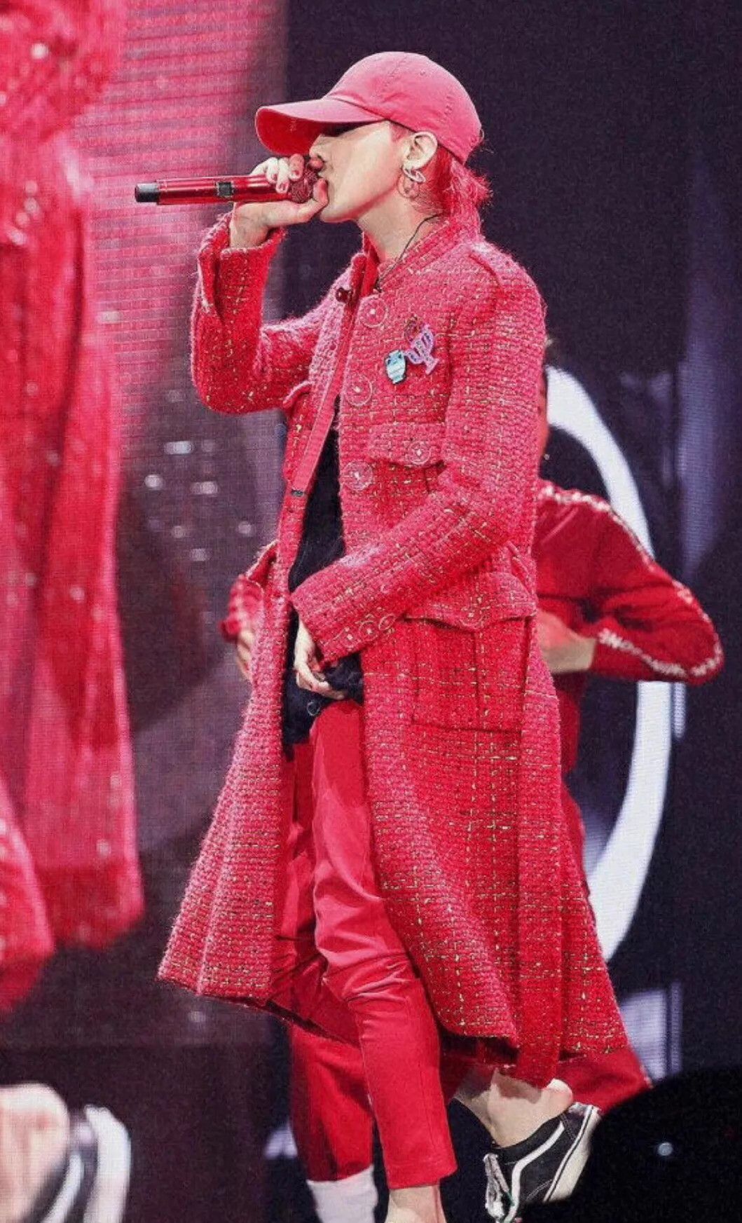 Chanel Chanel Metro Series Red Tweed Wool Overcoat GD Size 36 Size XS / US 0-2 / IT 36-38 - 2 Thumbnail