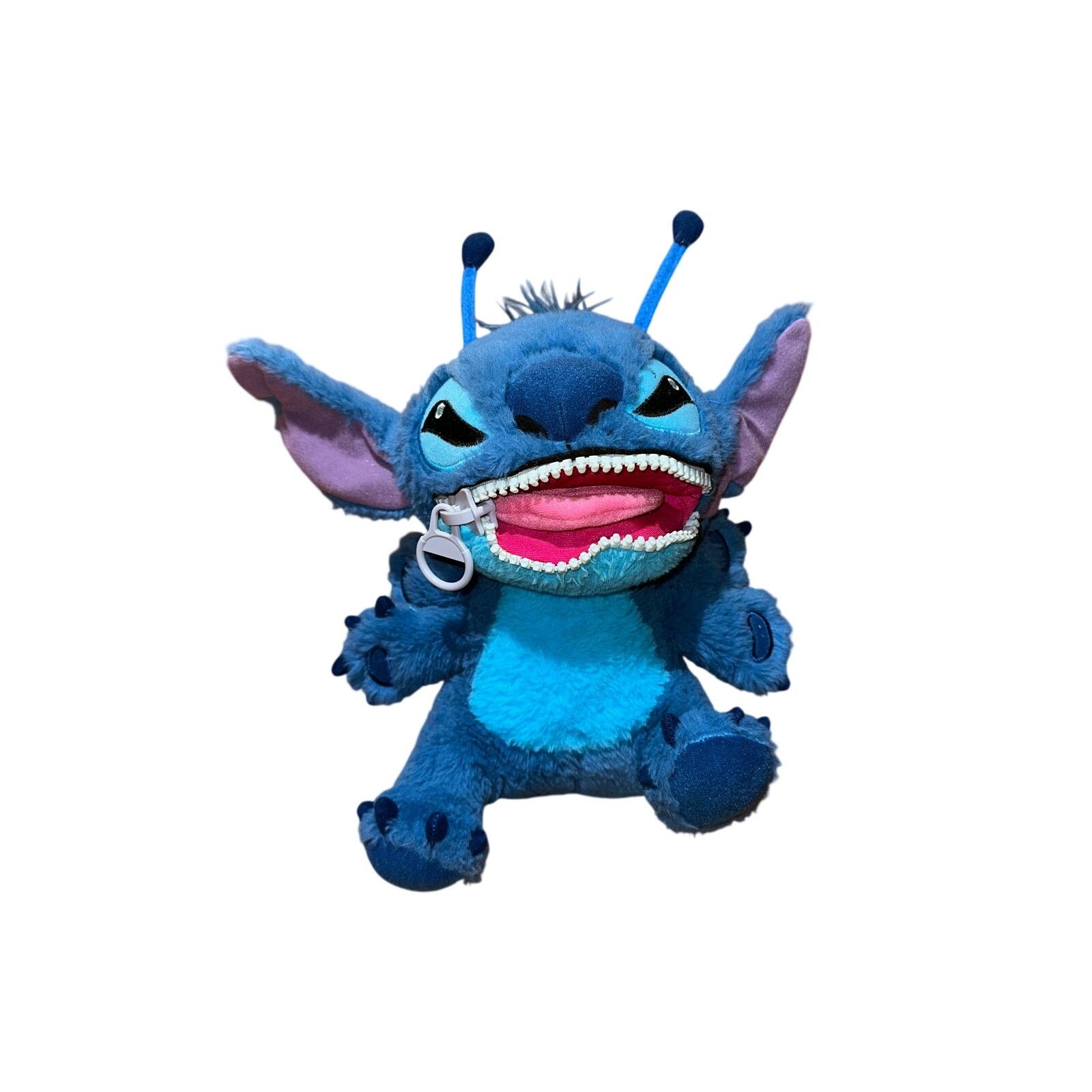 Disney Zipper Mouth Stitch 10” Tall Plush Toy Size ONE SIZE - 2 Thumbnail