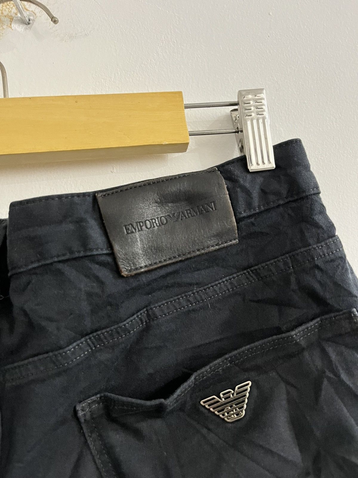 Emporio Armani Emporio Armani - Black Skinny Fit Pants 31 Size US 31 - 8 Thumbnail