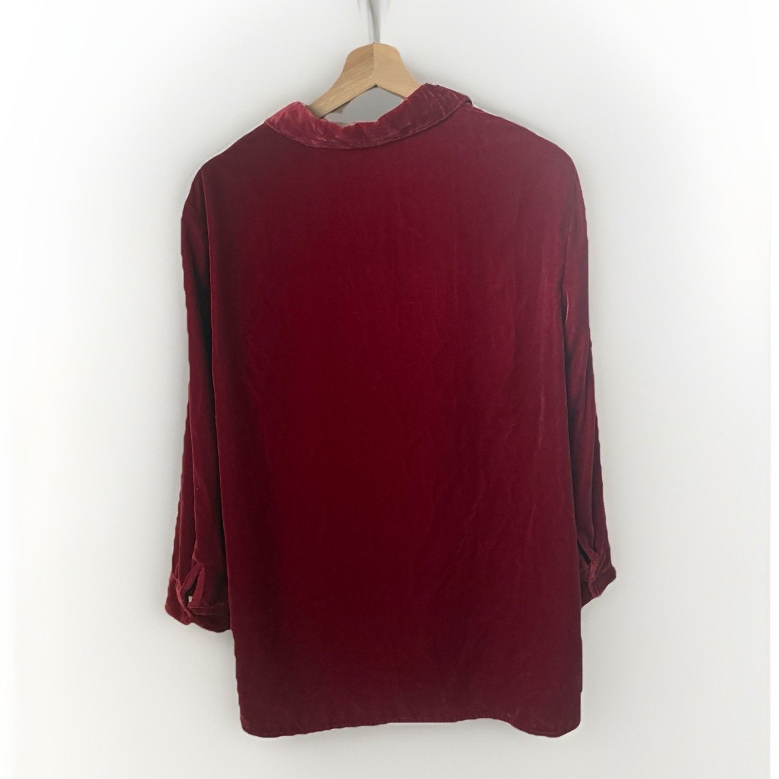 Coldwater Creek Coldwater Creek Velvet Button Western Boho Lagenlook Blouse Size L / US 10 / IT 46 - 2 Thumbnail