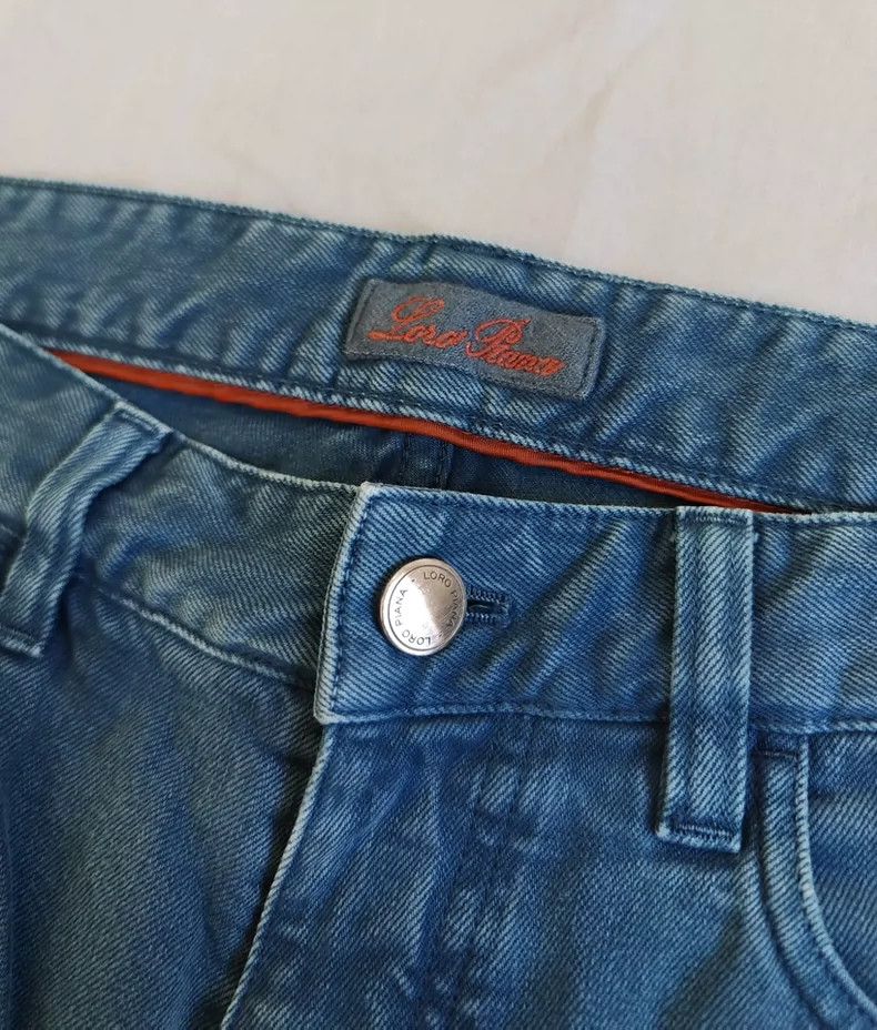 Loro Piana LORO PIANA Men's casual water-wash denim jeans Size US 33 - 4 Thumbnail