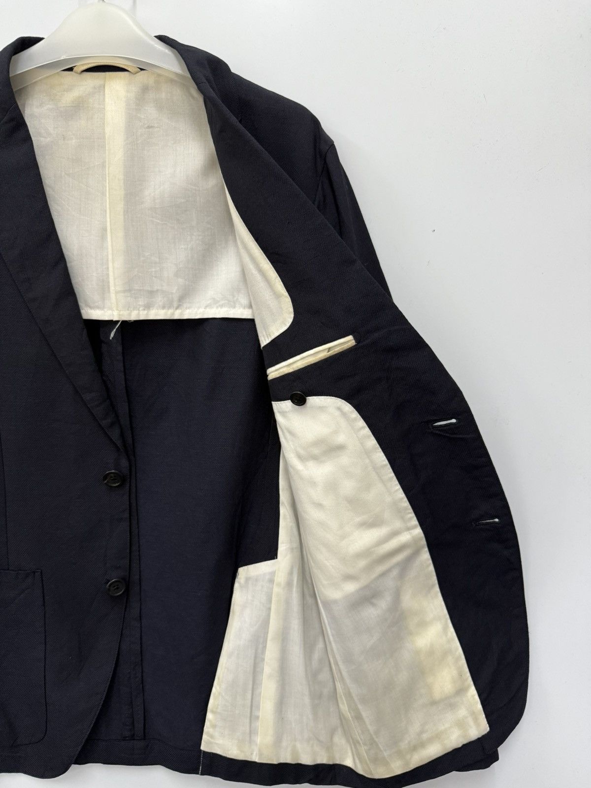 Margaret Howell 🔥 Margaret Howell Japan Dark Blue Slim Blazer Jacket - M Size US S / EU 44-46 / 1 - 6 Thumbnail