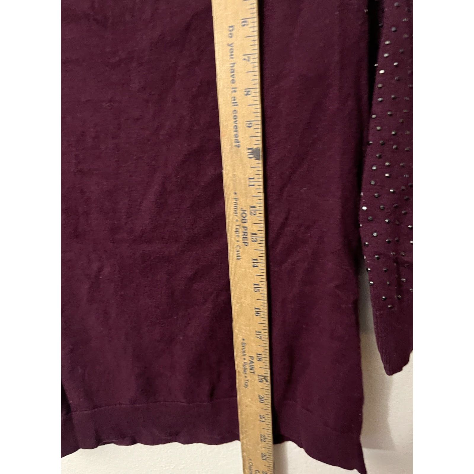 Apt. 9 VINTAGE Apt. 9 Sweater Shirt Women XS Maroon 3/4 Sleeve Boat Neck Pullover Women’s XS Size XS / US 0-2 / IT 36-38 - 5 Thumbnail